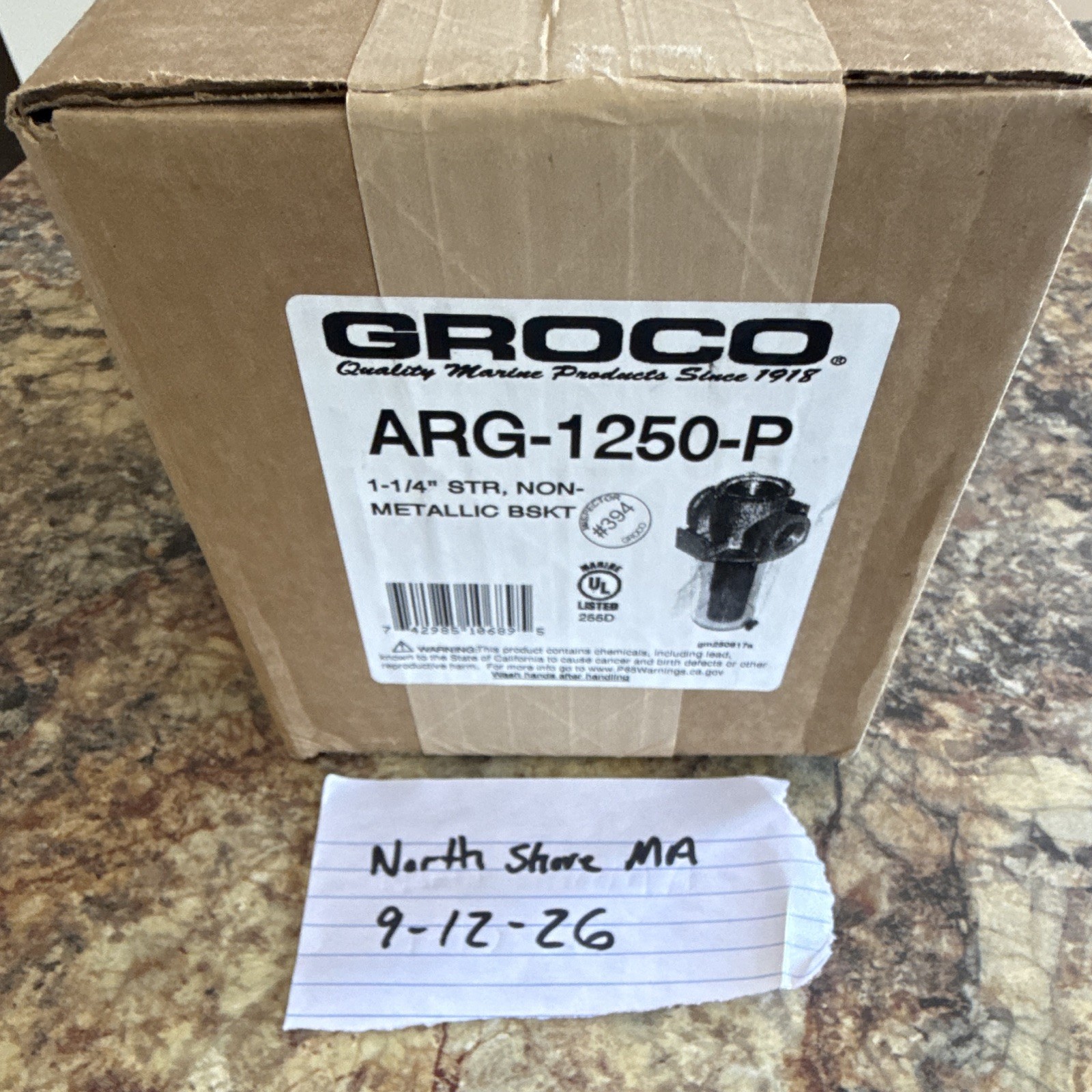 *** NEW *** Groco ARG 1250-P 1 1/4 Raw Water Strainer and Non Metallic Basket. *** NEW *** Groco ARG 1250-P 1 1/4 Raw Water Strainer and Non Metallic Basket.