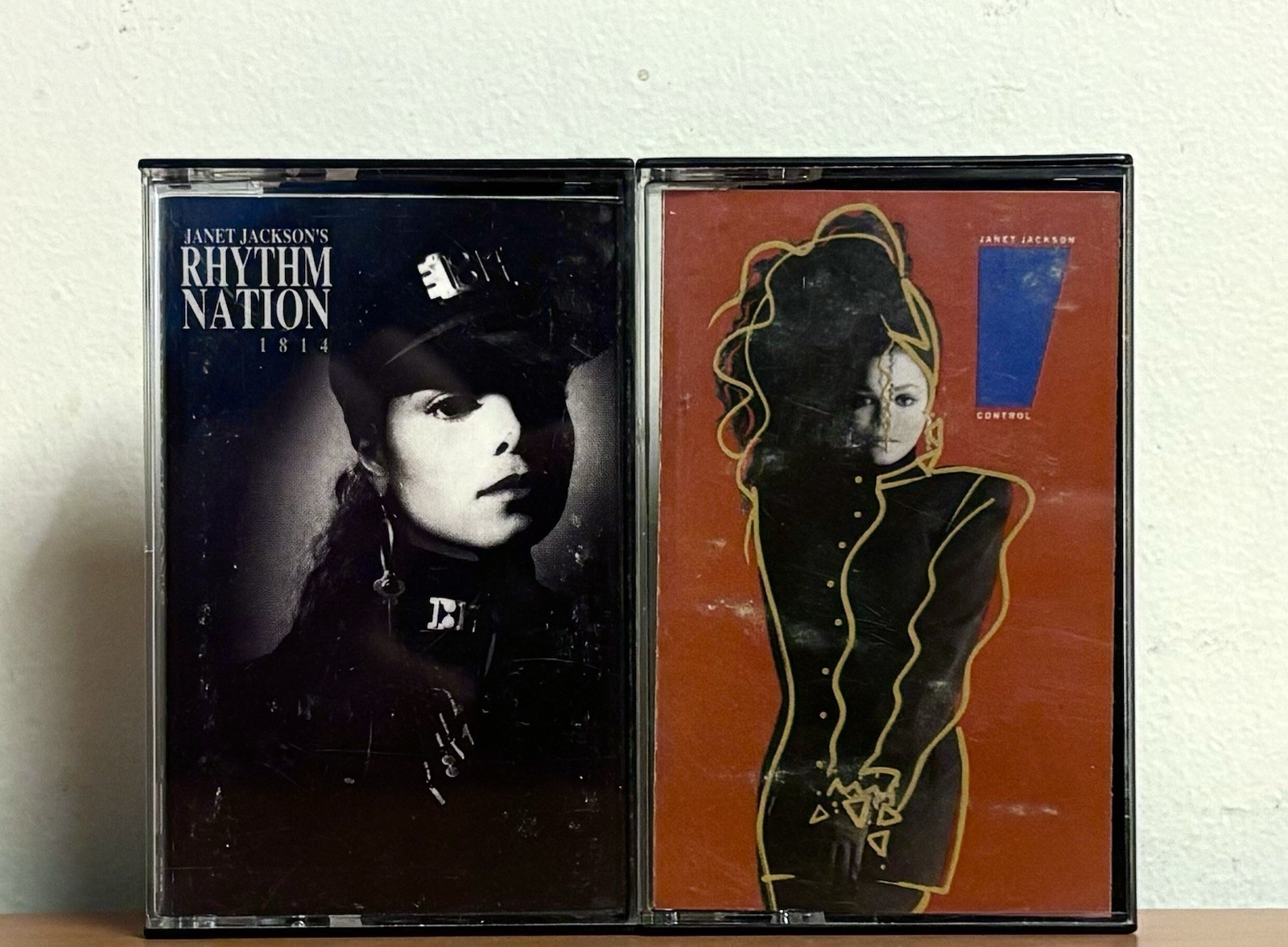 Janet Jackson Cassette Tape Lot Of 2: Rhythm Nation 1814 & Control Janet Jackson Cassette Tape Lot Of 2: Rhythm Nation 1814 & Control