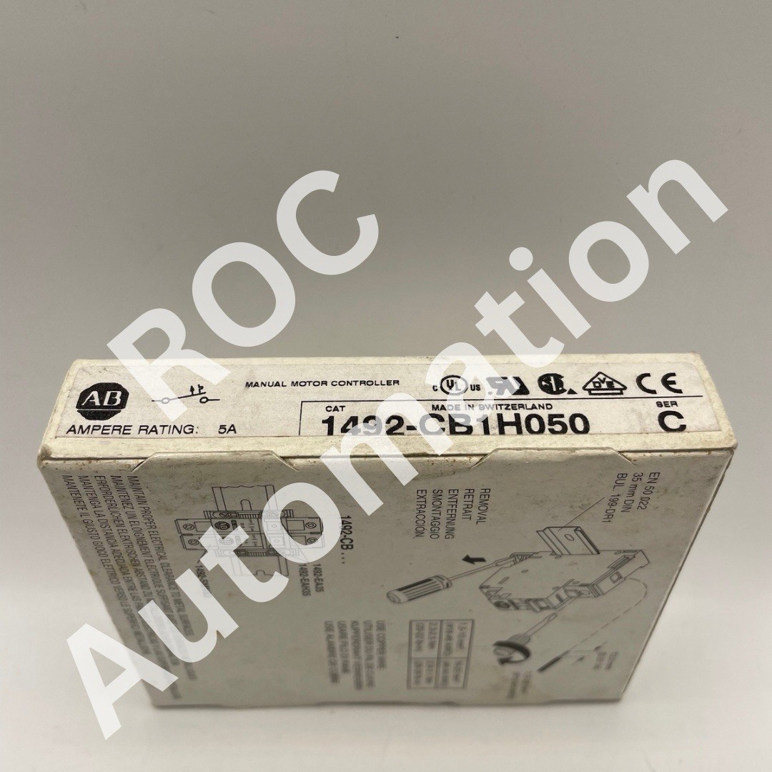 Open Pre-owned Allen-Bradley 1492-CB1H050 Ser C Circuit Breaker