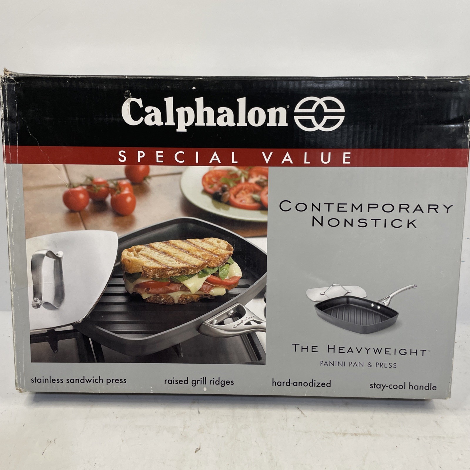 Calphalon Contemporary “The Heavyweight” Panini Pan & Press Calphalon Contemporary “The Heavyweight” Panini Pan & Press