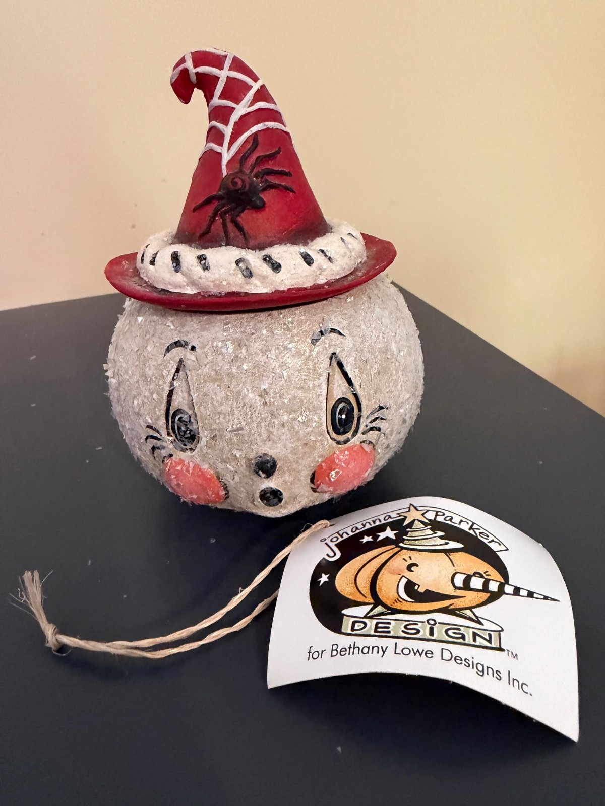 Bethany Lowe Johanna Parker Halloween Ghostie Winter Web Stew - Retired NWT Bethany Lowe Johanna Parker Halloween Ghostie Winter Web Stew - Retired NWT