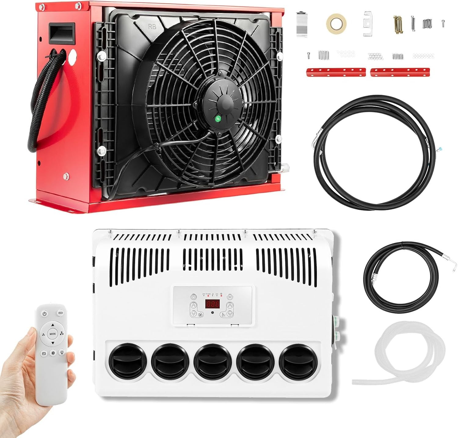 12V 12000 BTU Truck Air Conditioner Split AC For Semi Trucks Bus RV Caravan