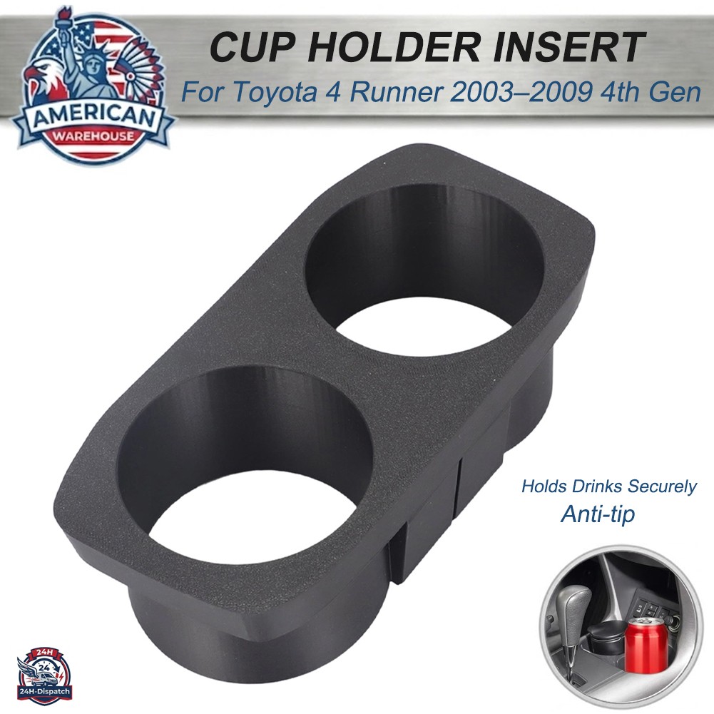 For 2003–2009 Toyota 4Runner Center Console Cup Holder Insert 4th Gen Removable