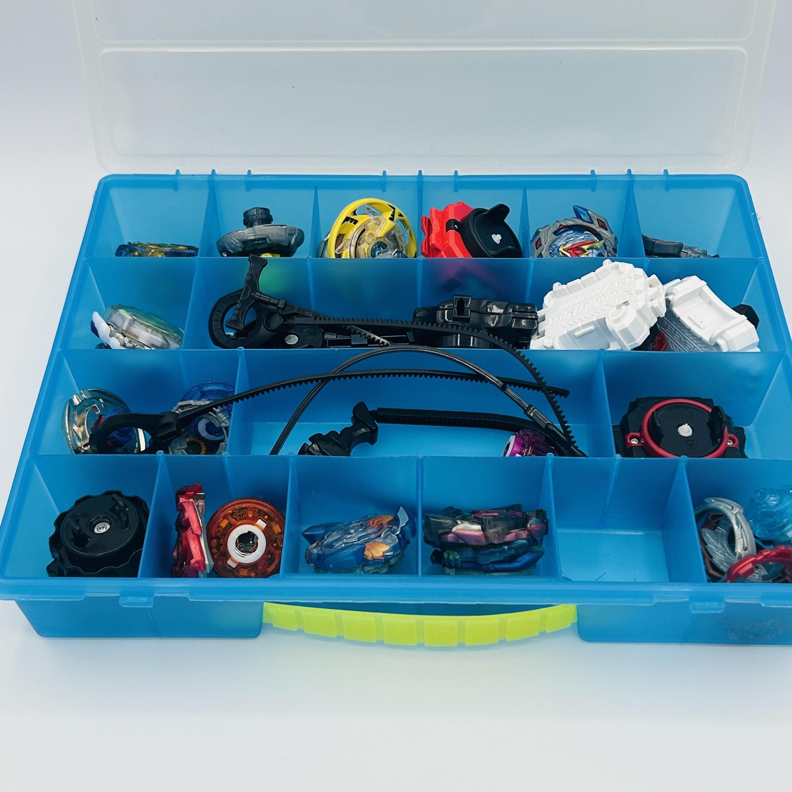 Beyblade Burst Mixed Lot Tops Parts Launchers Ripcords Case Valtryek Hasbro Toys