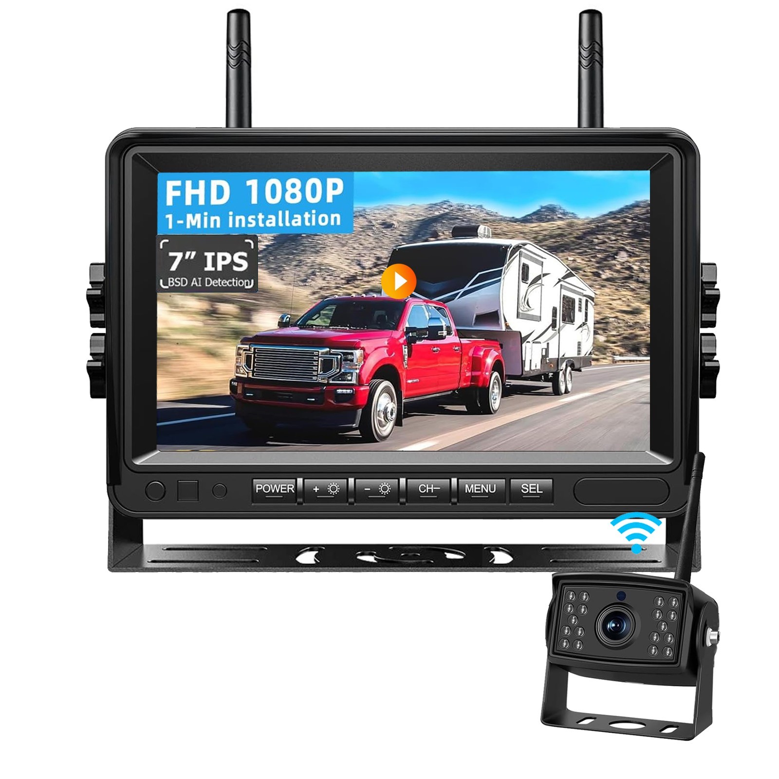 Wireless RV Backup Camera System 7\