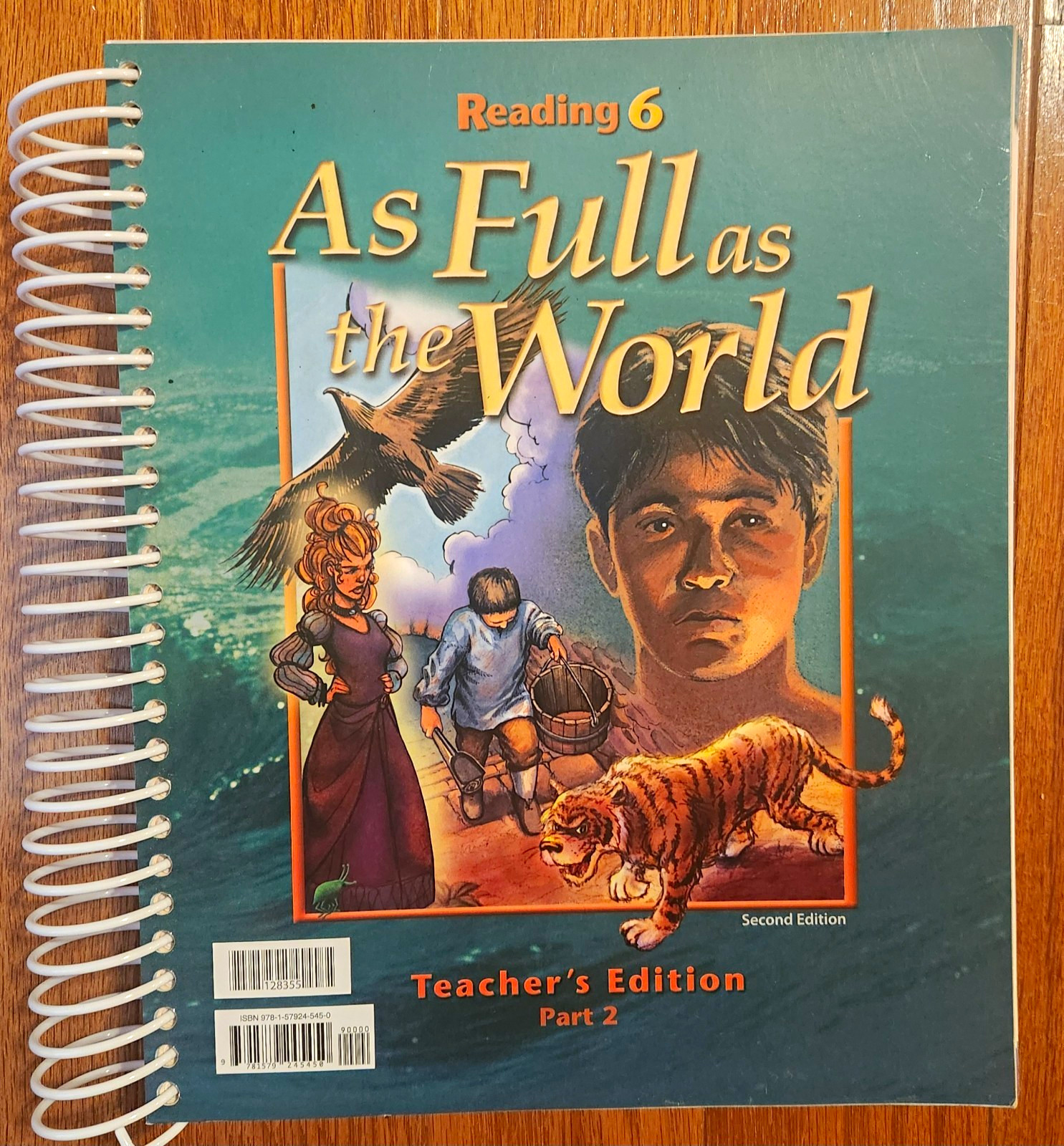 BJU Press Reading 6 As Full as the World Teacher\'s Edition Part 2 Spiral 2nd