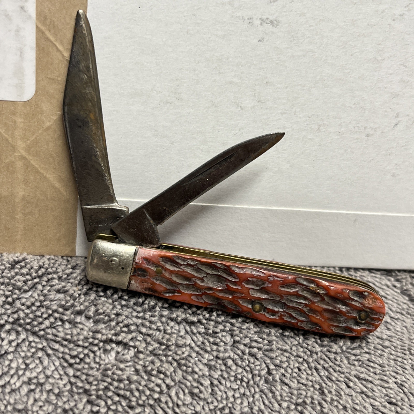 Vintage Robeson ShurEdge 622026 2-Blade Jack Pocket Knife Jigged Bone USA 🇺🇸