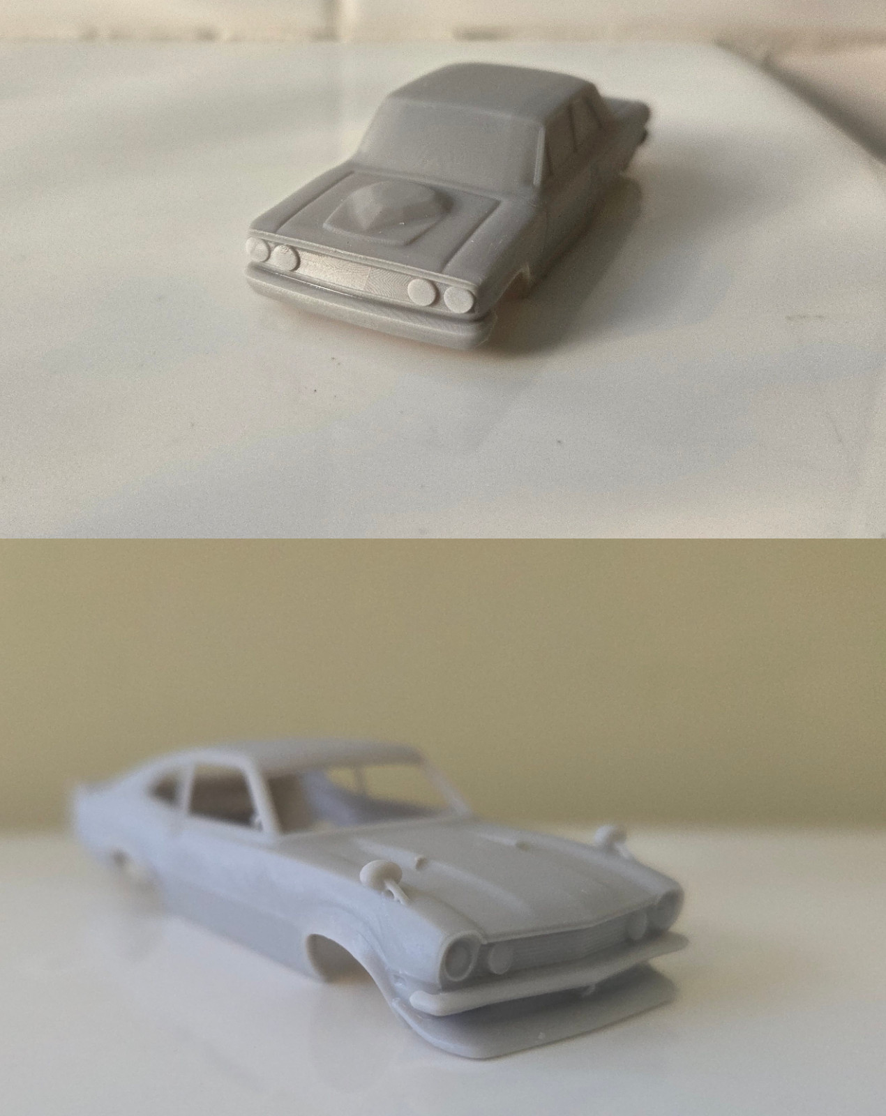 Two SLOT CAR scale Ford Maverick and Ford Station Wagon