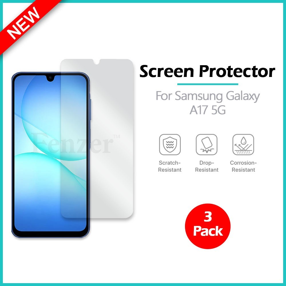3-Pack LCD Ultra Clear HD Screen Protector for Android Samsung Galaxy A17 5G