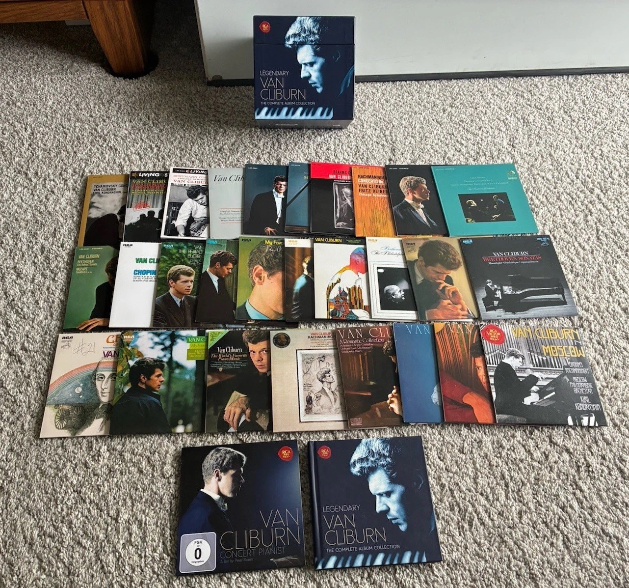 Legendary Van Cliburn Complete Album Collection Box Set of 28 CDs & DVD Red Seal