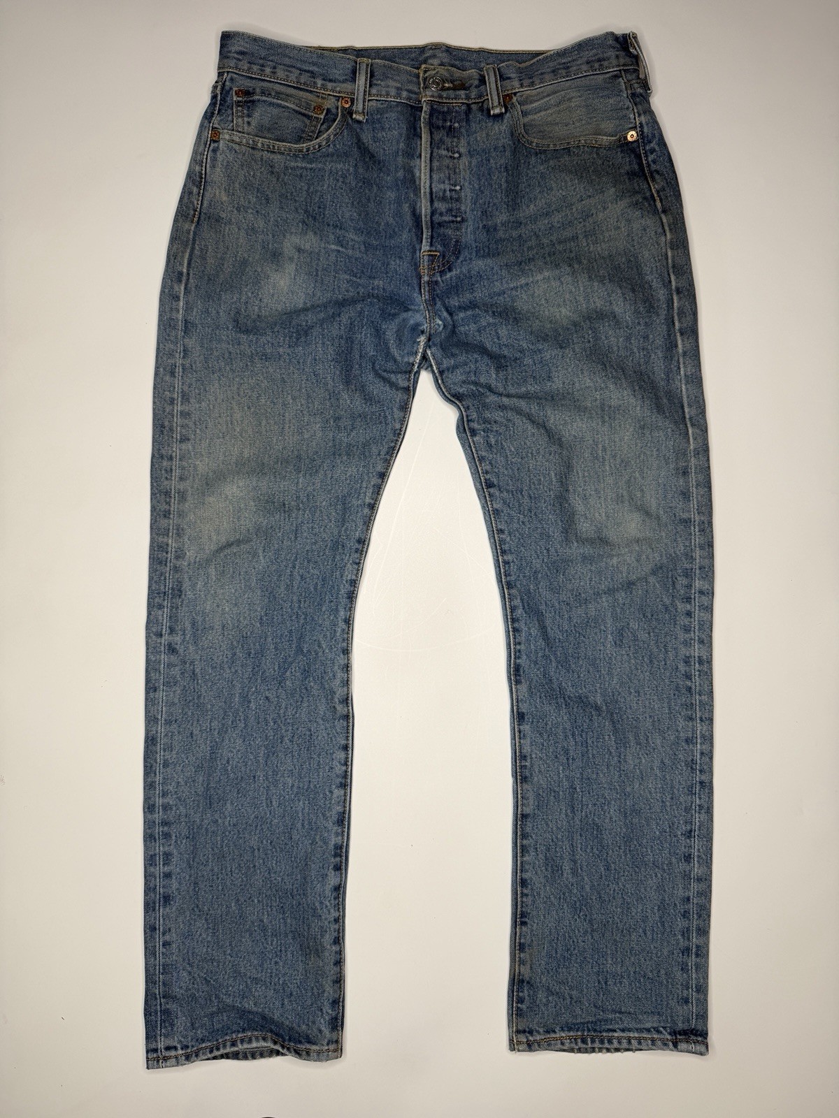 Vintage Levi’s 501 Distressed Button Fly Denim Jeans 33 x 32