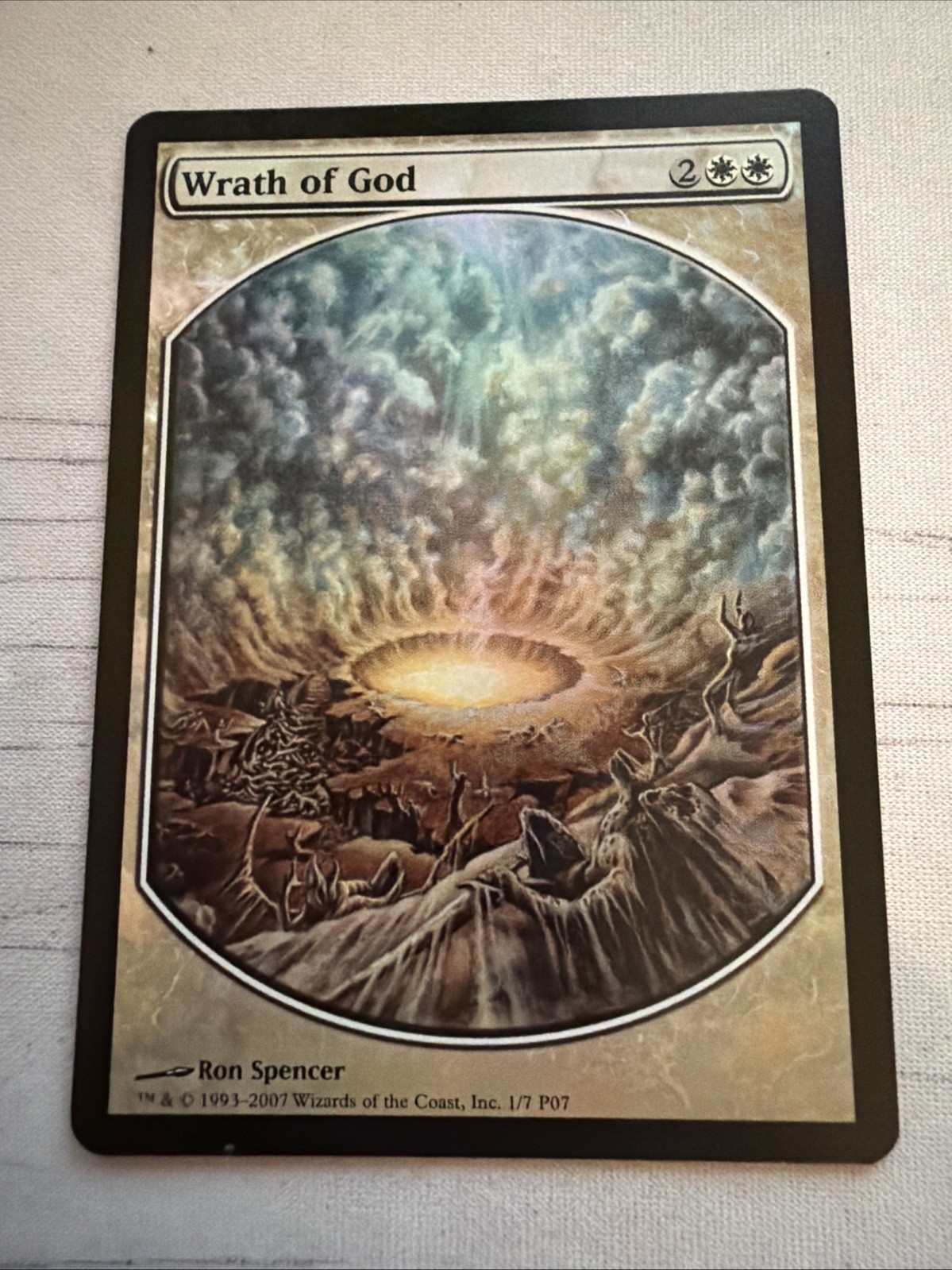 Wrath of God FOIL Textless Player Rewards MTG P07 2007 MTG Card Light Play Wrath of God FOIL Textless Player Rewards MTG P07 2007 MTG Card Light Play