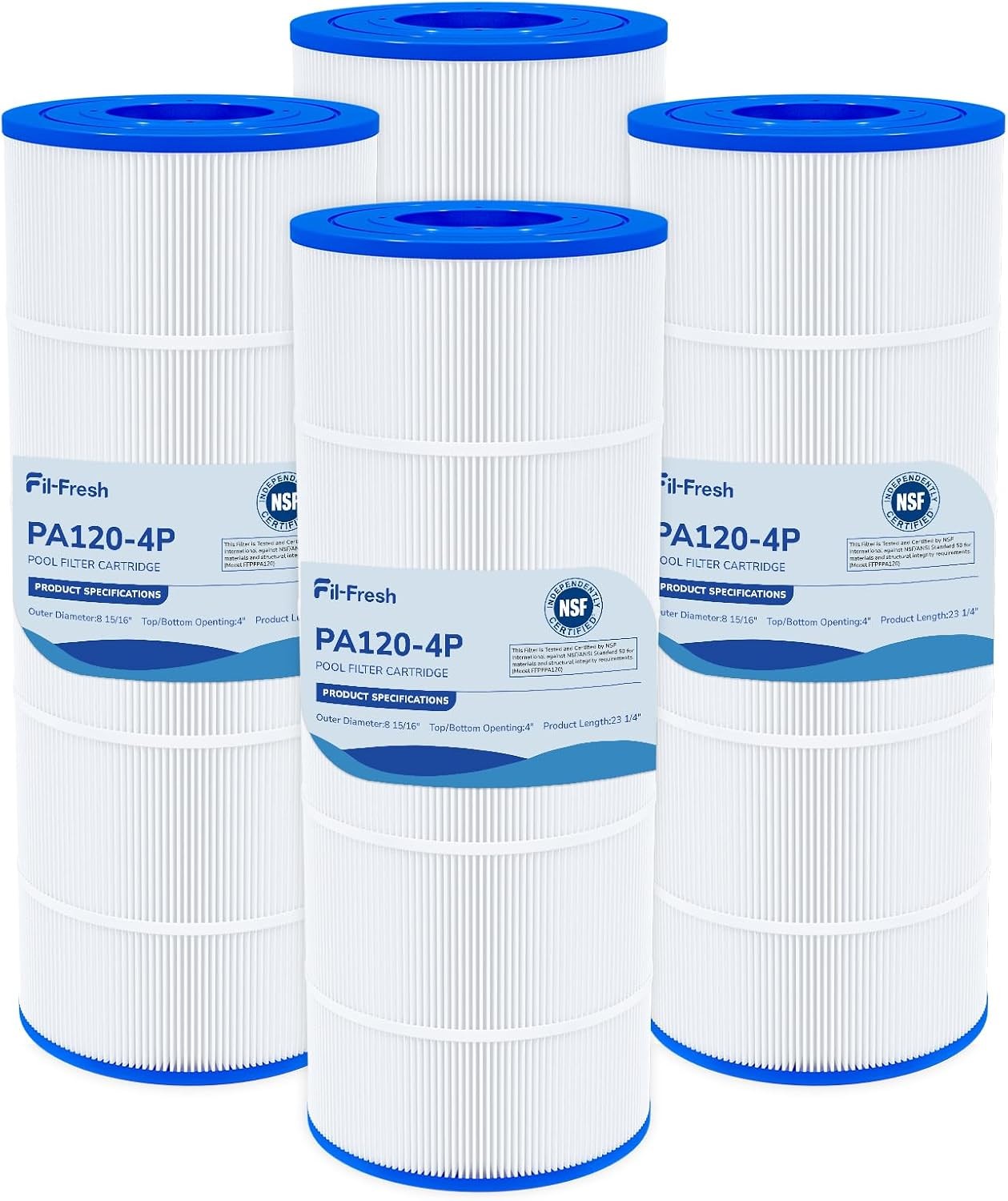 Fil-Fresh C1200 Pool Filter Cartridge for Pleatco PA120 Hayward CX1200RE C-8412