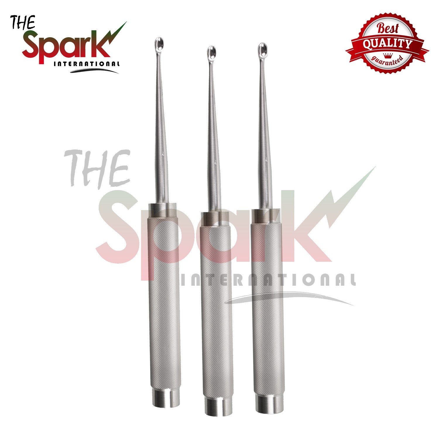 3 PCS Spine Long Cobb Curettes S,M,L Orthopedic surgical instruments