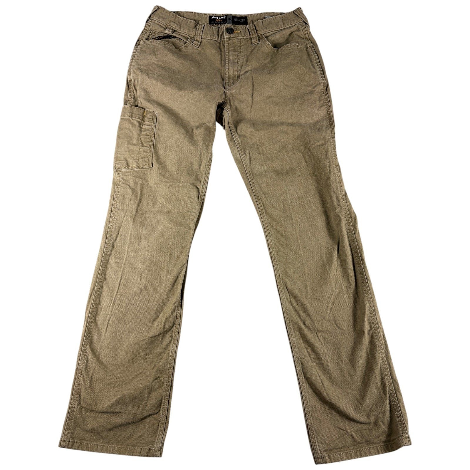 Ariat Rebar M4 Pants Men\'s 30x34 Khaki Relaxed Durable Weatern Workwear Heritage