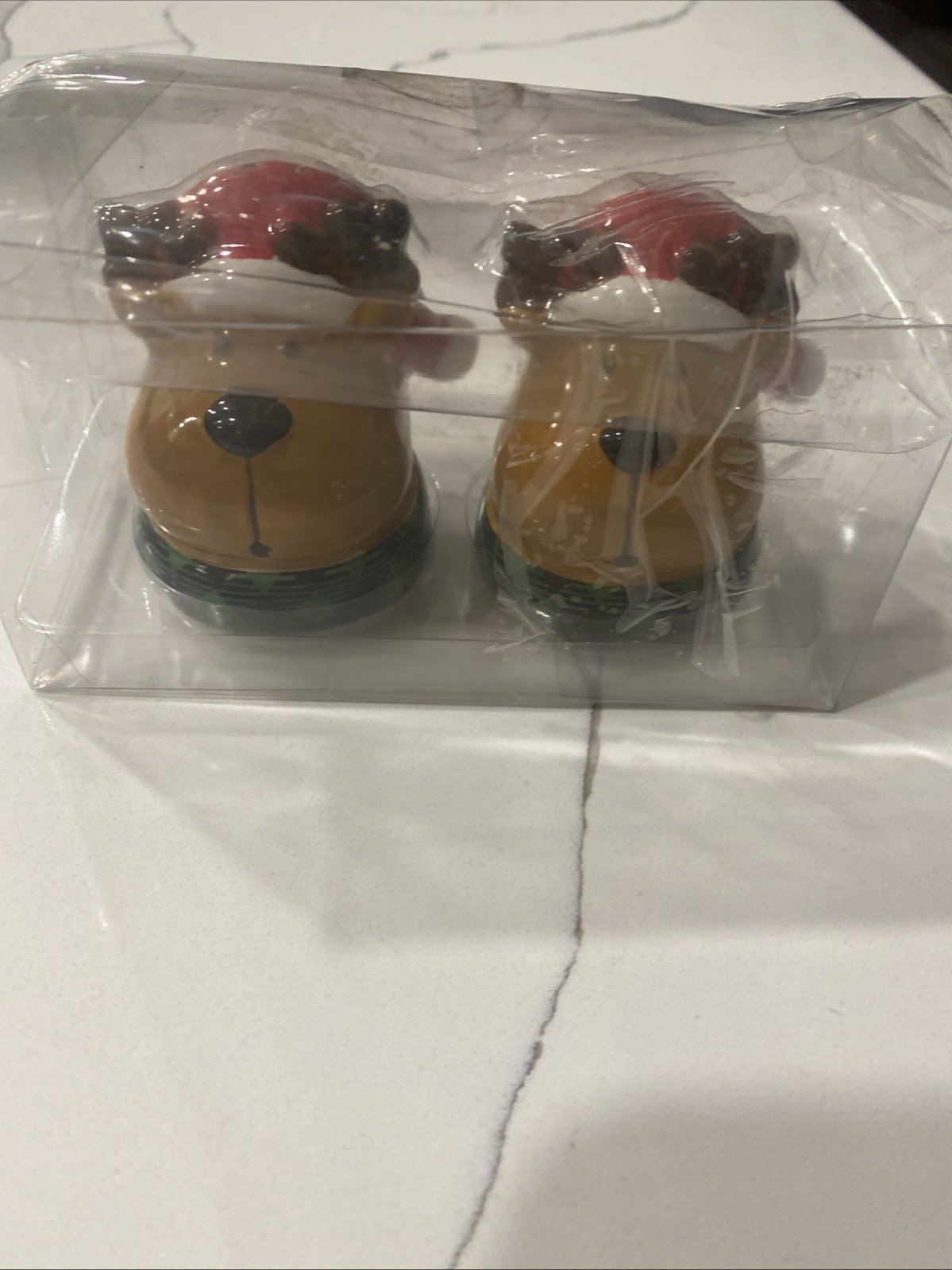Publix Reindeer Salt&Pepper Shakers New In Plastic Box Only Christmas