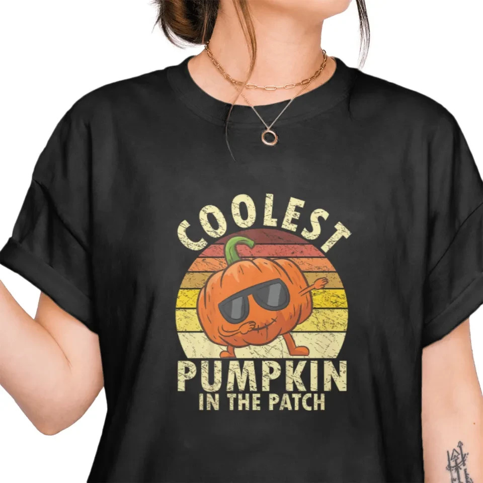 Kids Coolest Pumpkin Toddler Funny Halloween Costume Kids T-Shirts