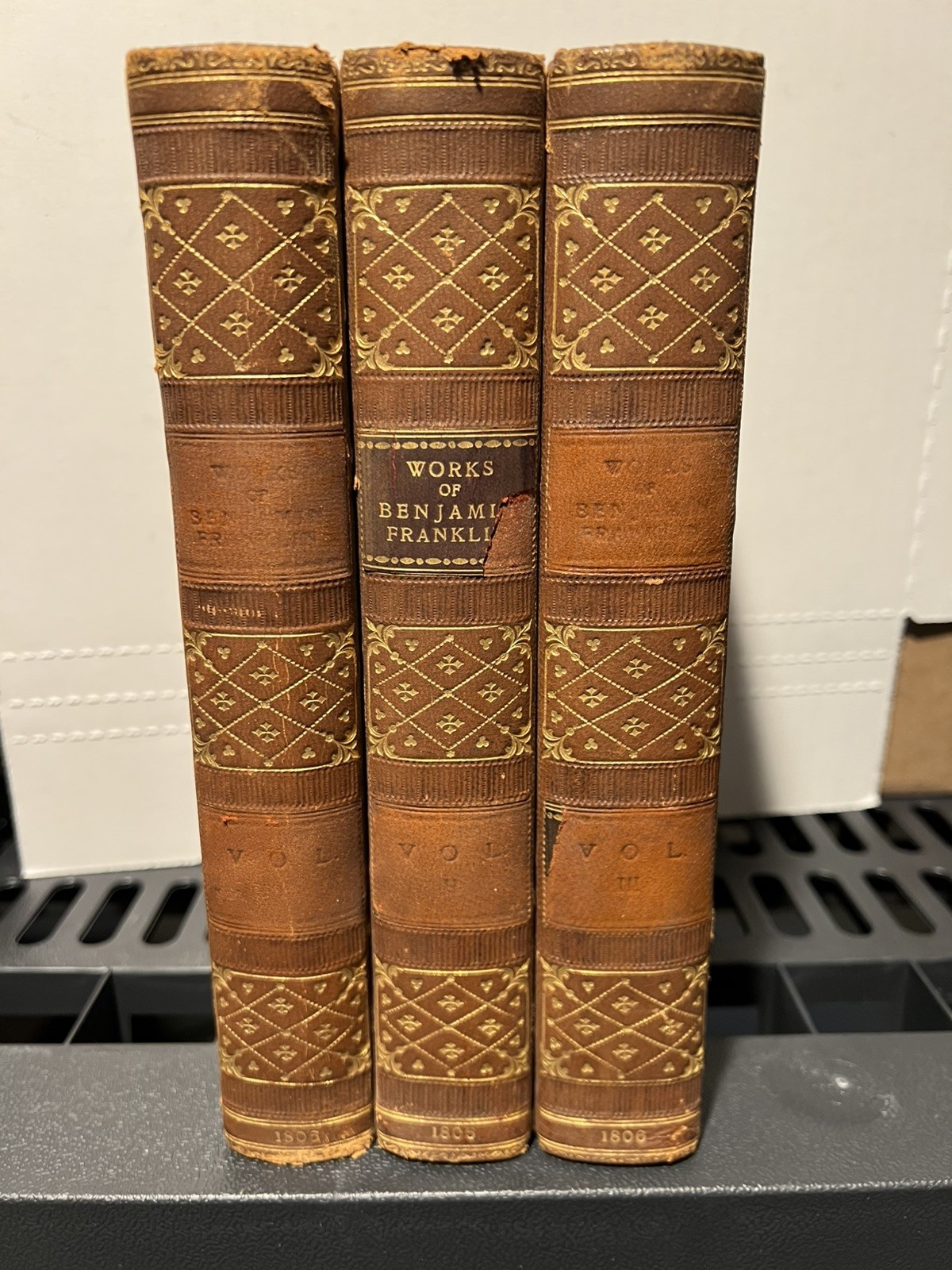 WORKS OF BENJAMIN FRANKLIN 1806 VOL 1 2 3 WORKS OF BENJAMIN FRANKLIN 1806 VOL 1 2 3