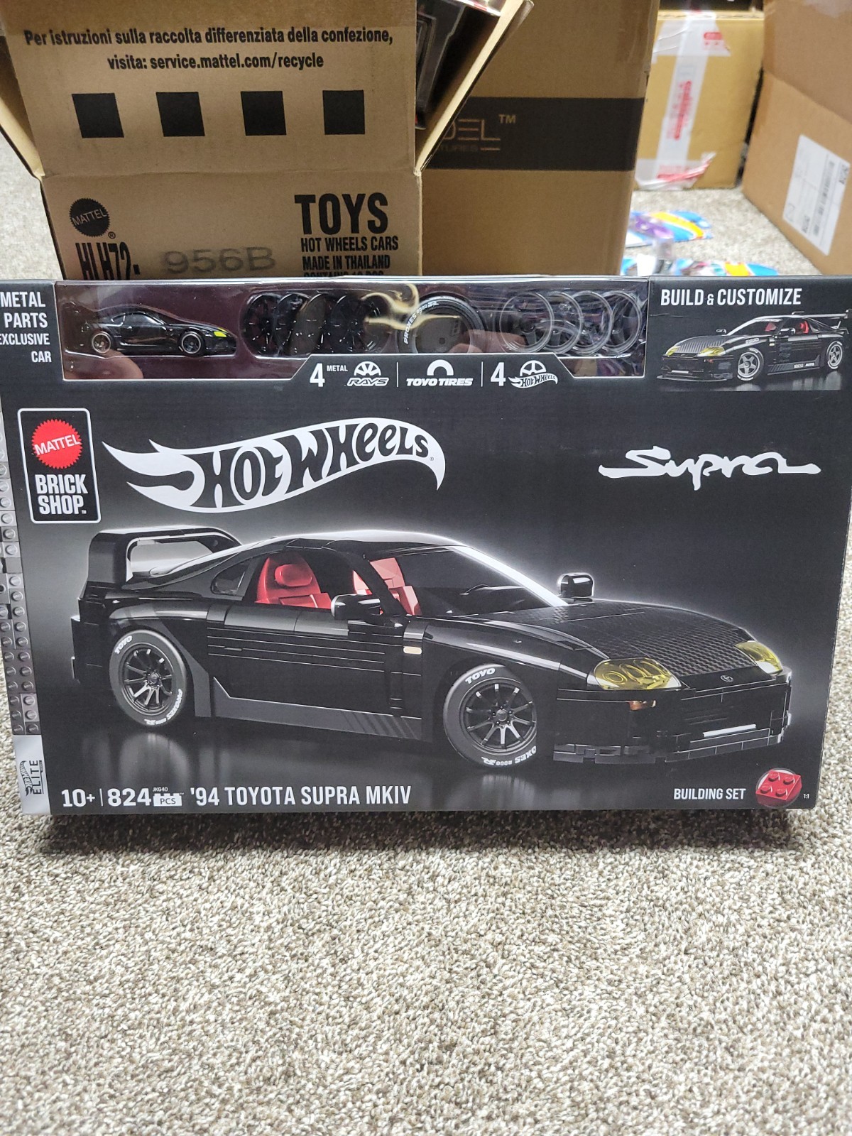 Mattel Hot Wheels Brick Shop Toyota Supra MKIV Mattel Hot Wheels Brick Shop Toyota Supra MKIV