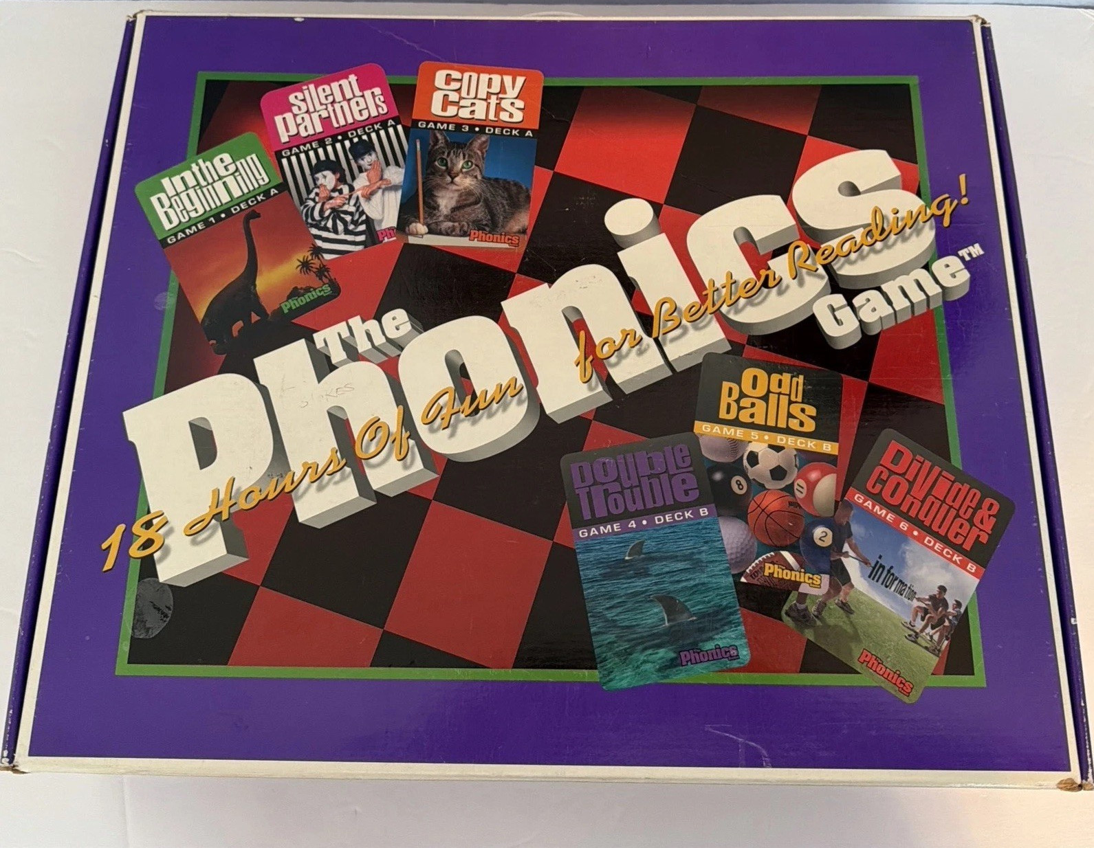 The Phonics Game 1998 Books Cards Learning Vintage NO VIDEOS Educational Reading