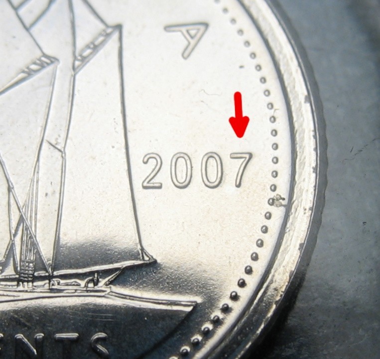 Canada 2007 10-cent Curved 7 & Small Logo PL/NBU Sealed in original plastic