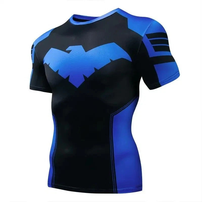 Nightwing Dick Grayson Compression Long-Sleeve Shirt from Teen Titans, Batman