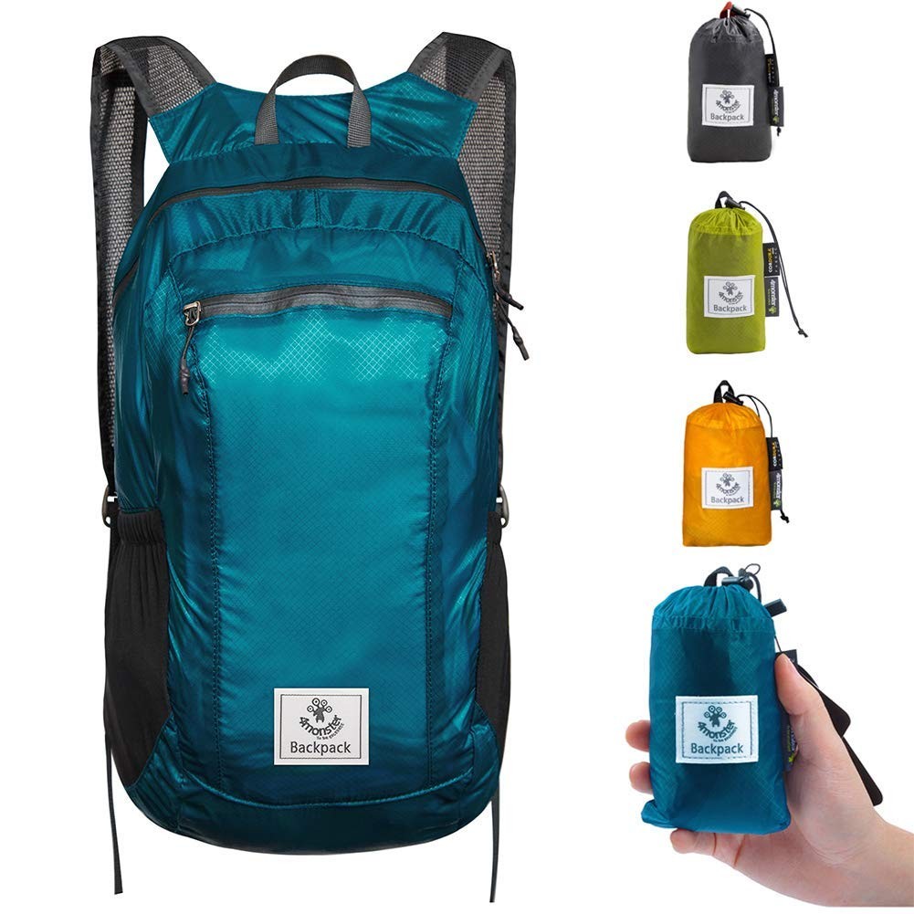4Monster Hiking Daypack,Water Resistant Lightweight Packable Backpack for Tra... 4Monster Hiking Daypack,Water Resistant Lightweight Packable Backpack for Tra...