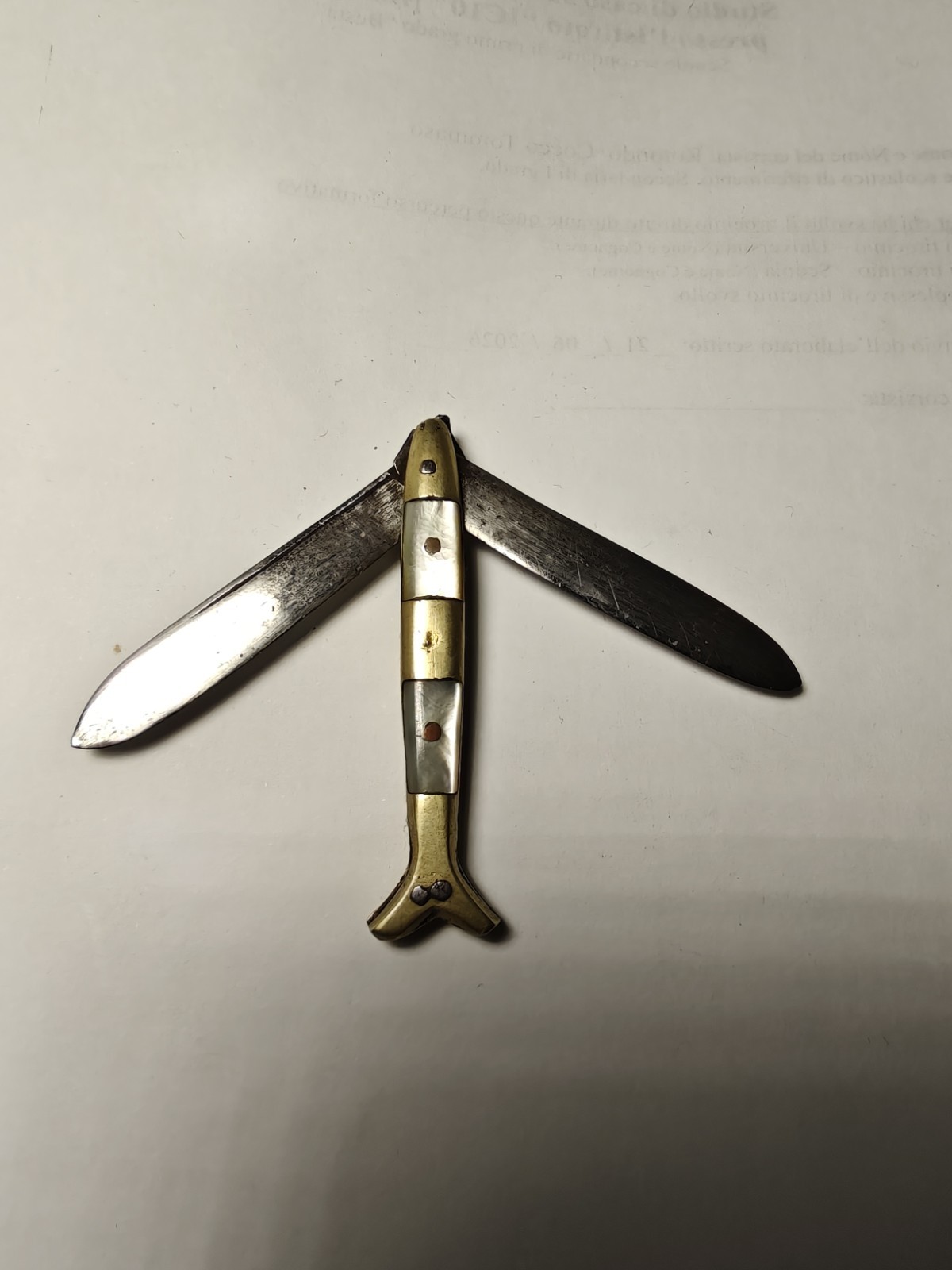 Knife 2 blades, knife \