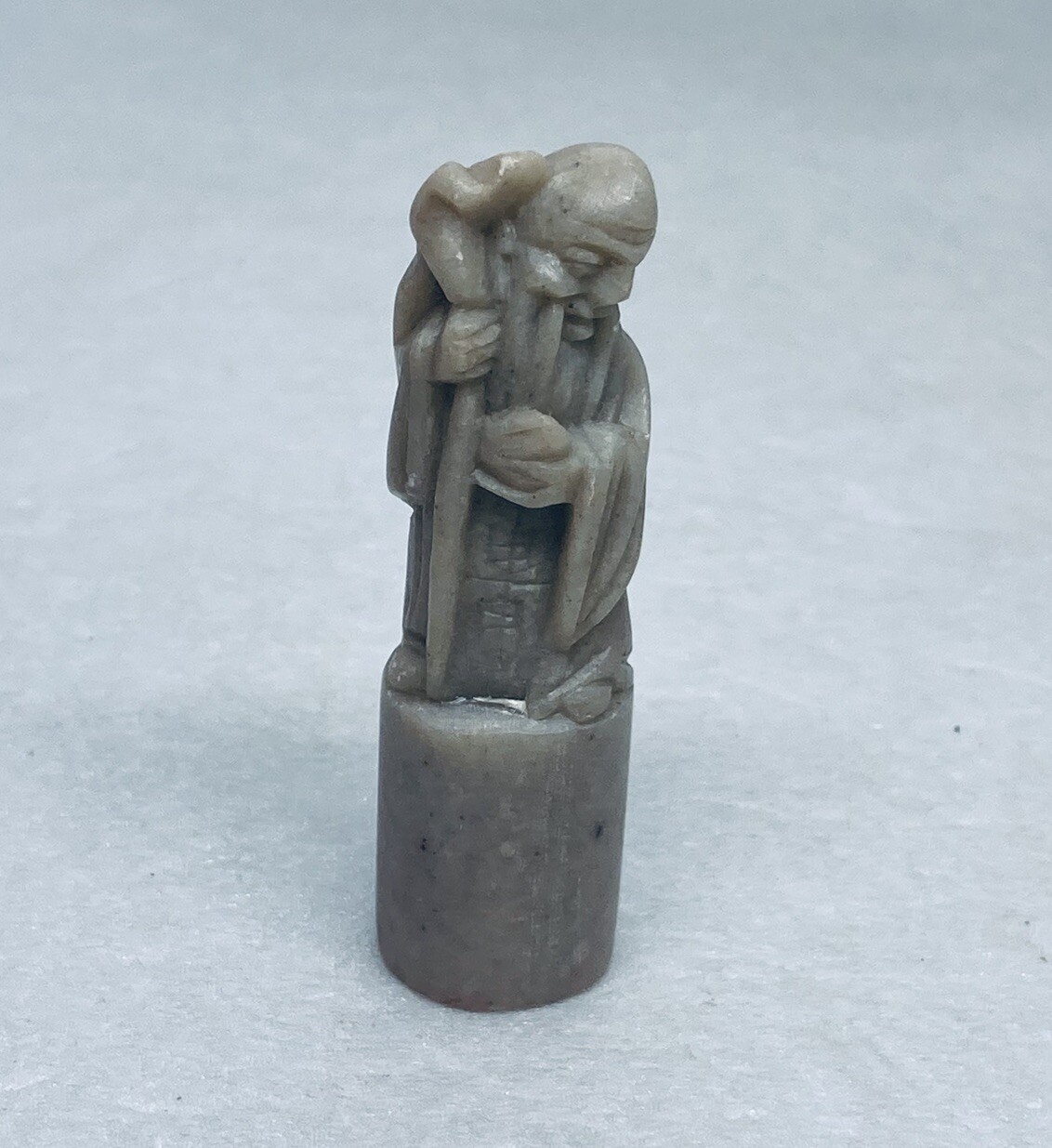 Vintage Chinese God of Longevity Shouxing Carved Seal Stamp Shoushan Stone Art 1 Vintage Chinese God of Longevity Shouxing Carved Seal Stamp Shoushan Stone Art 1