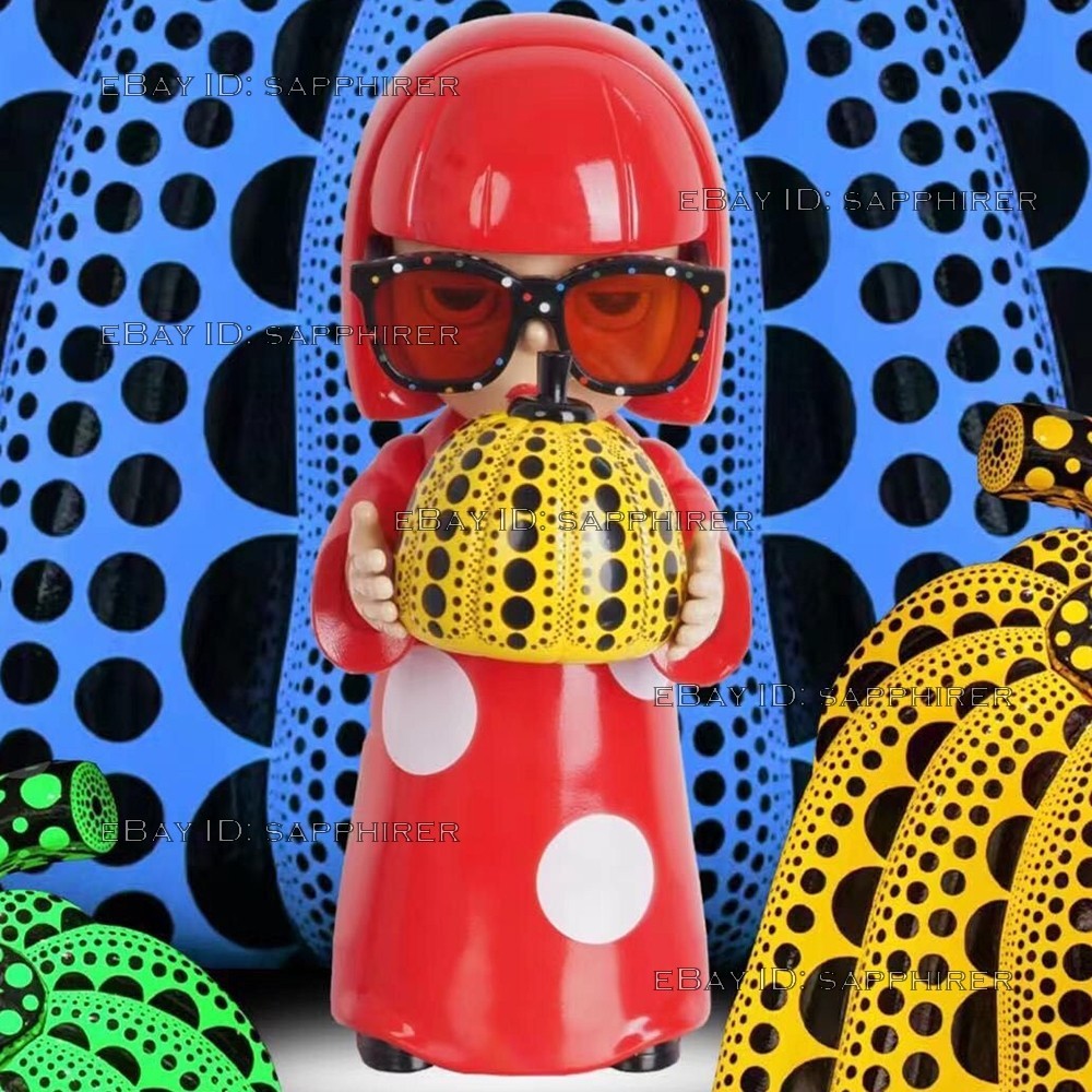YAYOI KUSAMA Polka-dot Pumpkin Art Figure Home Decor Ornaments Collection Model