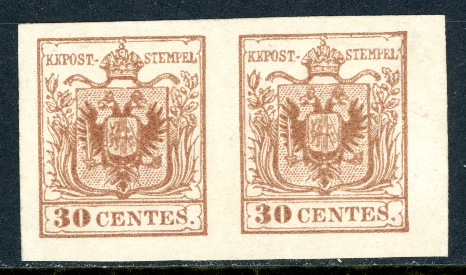 Austria 1850 Lombardy Venetia First Issues 30¢ Ty 2 Reprint Scott #5 Mint I794 Austria 1850 Lombardy Venetia First Issues 30¢ Ty 2 Reprint Scott #5 Mint I794
