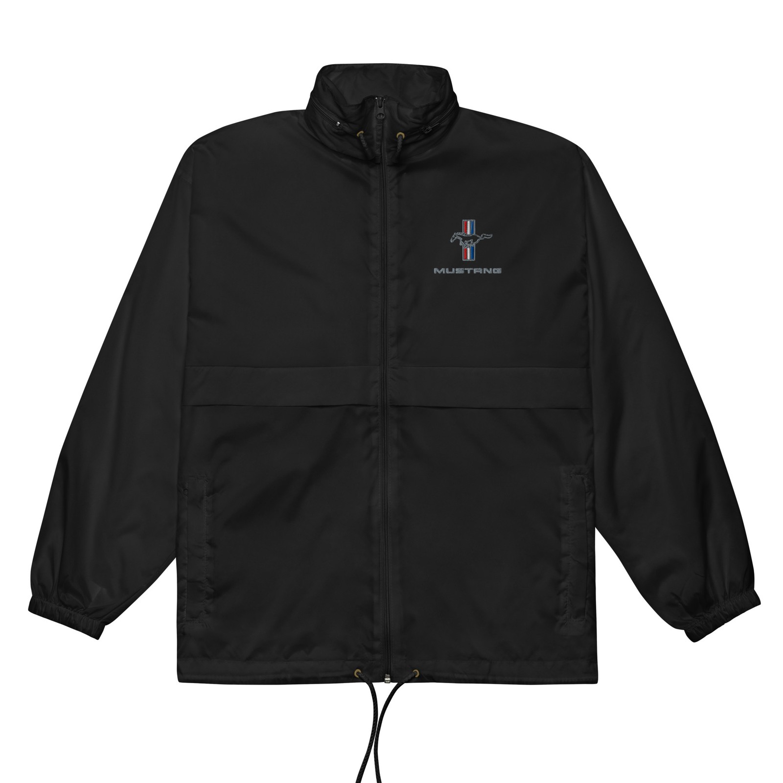 Vintage Mustang Hoodie Jacket, Ford Embroidered Windbreaker Vintage Mustang Hoodie Jacket, Ford Embroidered Windbreaker