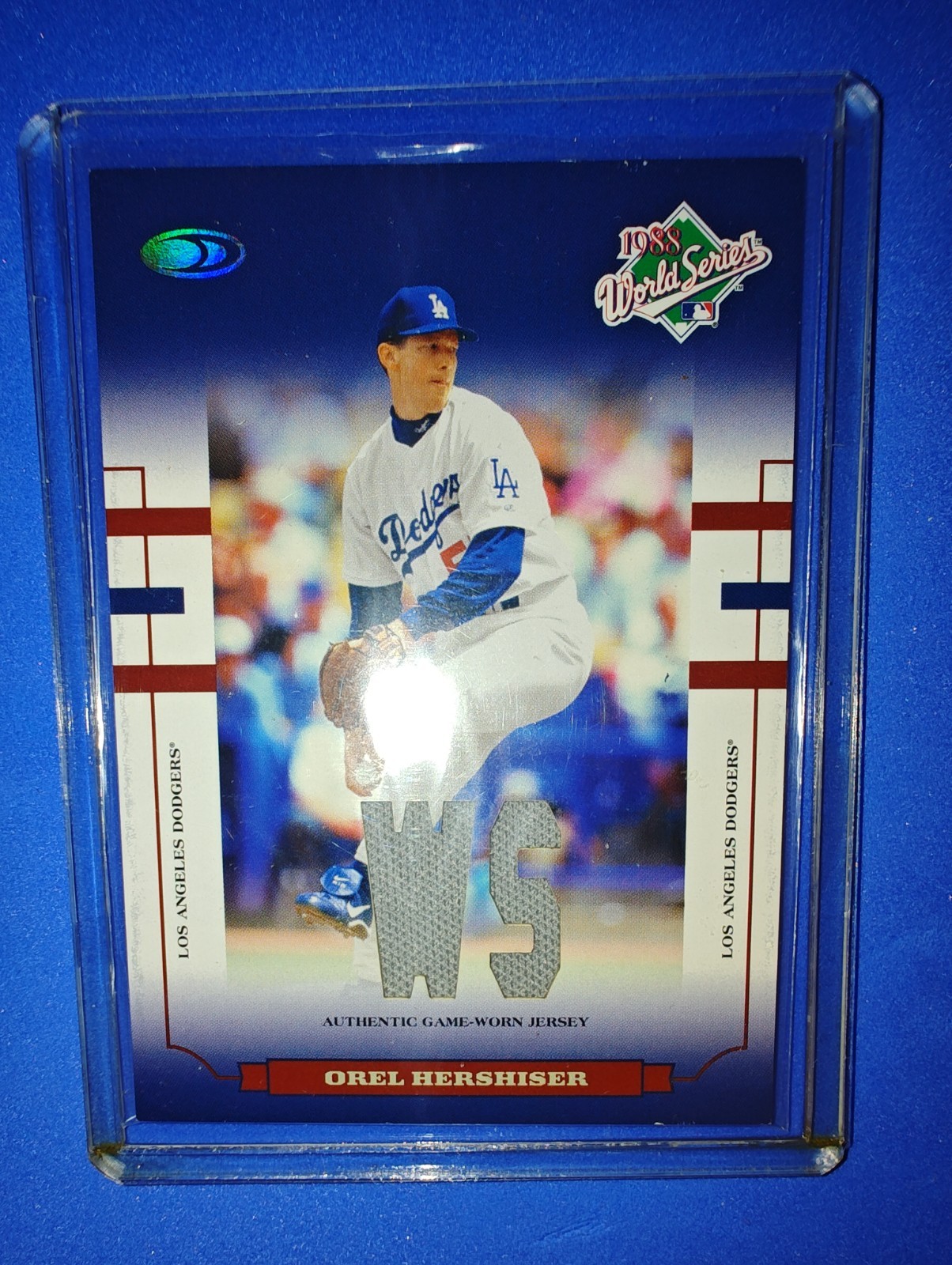 Orel Hershiser Serial #55/88 2004 Donruss 1988 World Series Patch 55 Front Wow