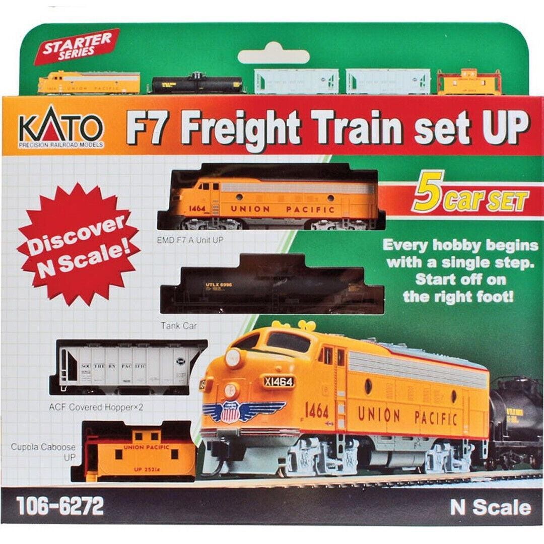 NEW Kato N Train Set F7 Freight UP 106-6272