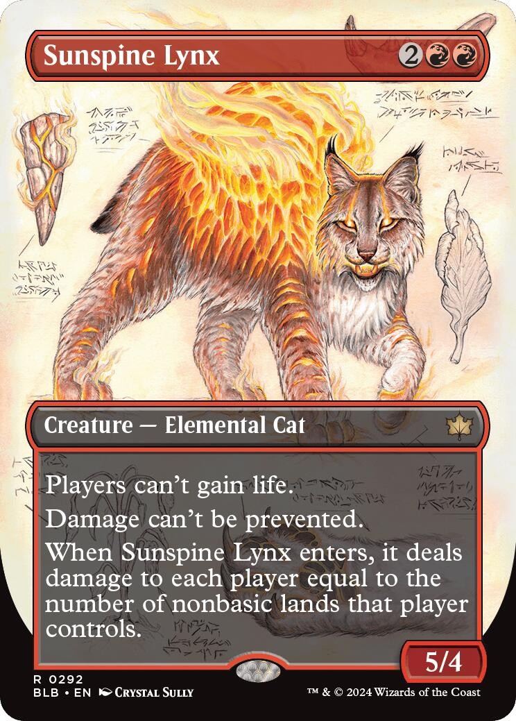 Sunspine Lynx (Borderless) - 292 - NM - Bloomburrow