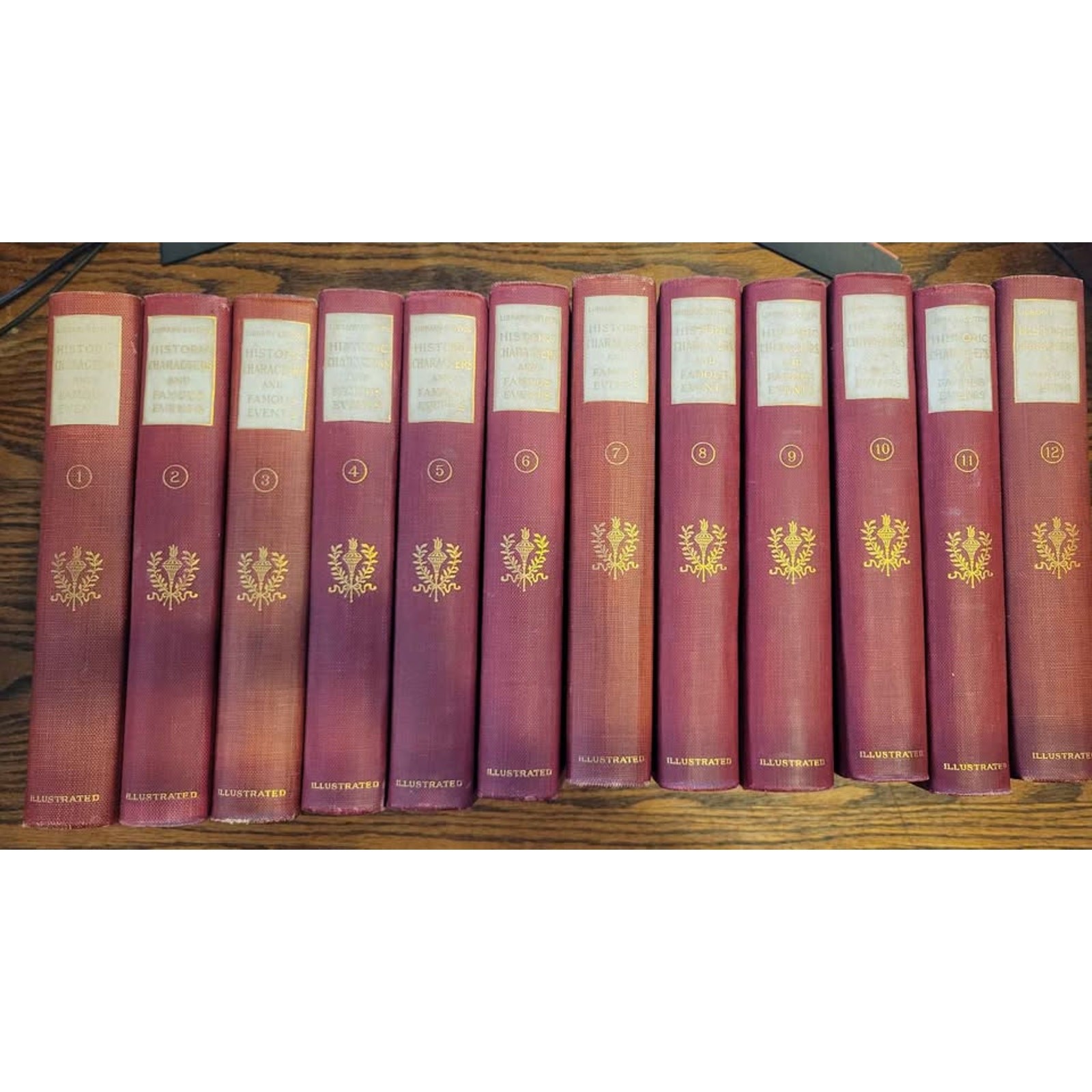 1906 The Library of Historic Characters and Famous Events 12 Volume Set 1906 The Library of Historic Characters and Famous Events 12 Volume Set