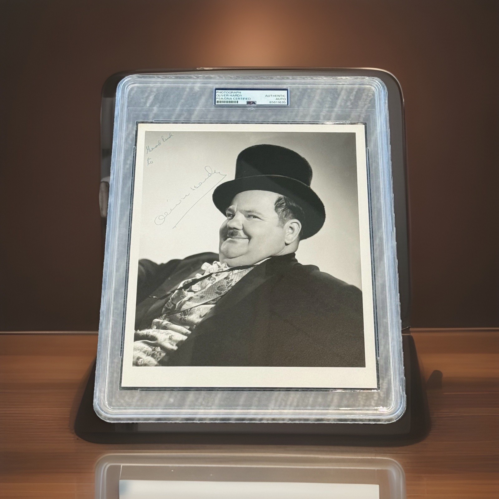 Oliver Hardy Signed Autograph Auto 8x10 Promo Studio Photo PSA/DNA Encapsulated Oliver Hardy Signed Autograph Auto 8x10 Promo Studio Photo PSA/DNA Encapsulated