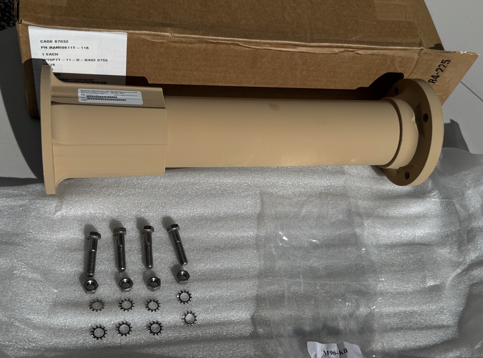 NEW General Dynamics Antenna Riser Mount Military Tan HMMWV M998 M1151 SINCGARS 