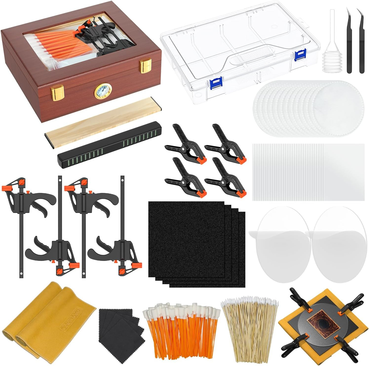 313 Pcs Trading Card Cleaning Kit, Card Grading Flattening Kit for TCG Collector