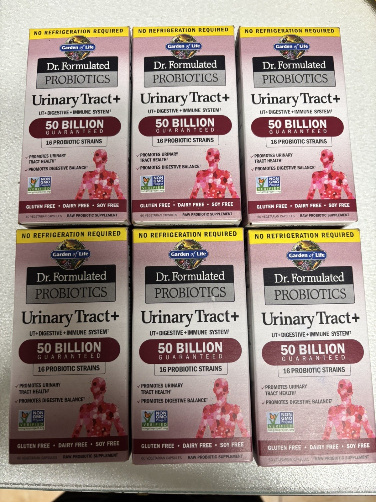 (6) Garden of Life Dr. Formulated Probiotics Urinary Tract+Probiotic Exp 04/2027