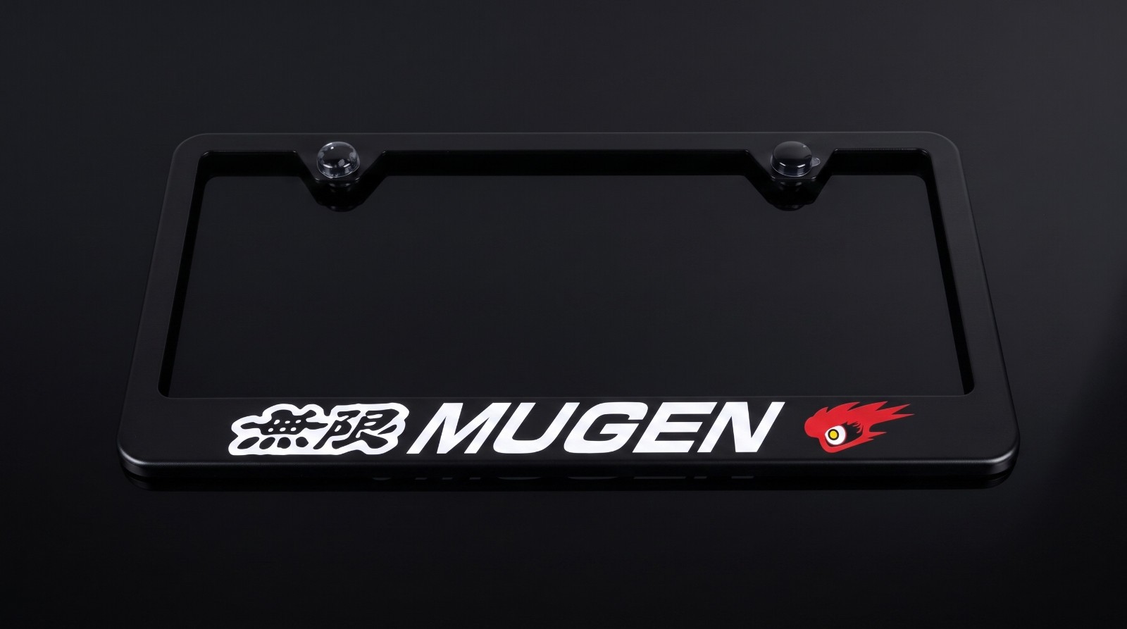 MUGEN POWER RACING Premium Metal License Plate Frame Fits Honda / Acura- Red