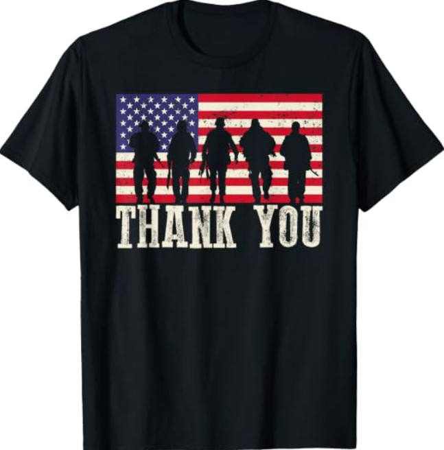 Thank You Veterans American Flag T-Shirt Thank You Veterans American Flag T-Shirt