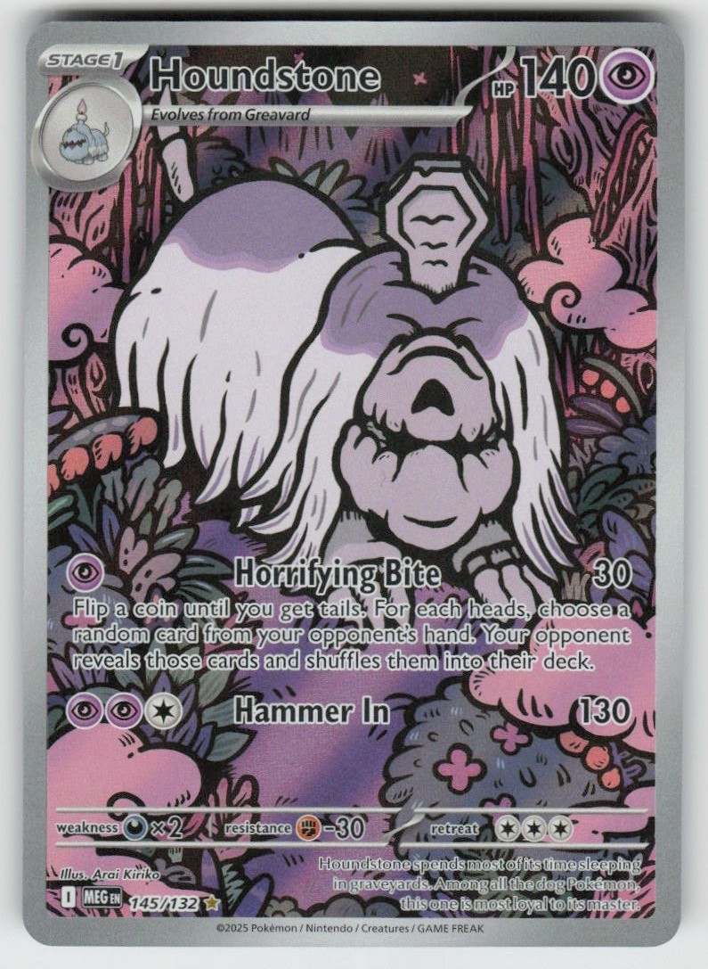 UR - 03 Holo Houndstone 145/132 Illustration Rare ME01: Mega Evolution