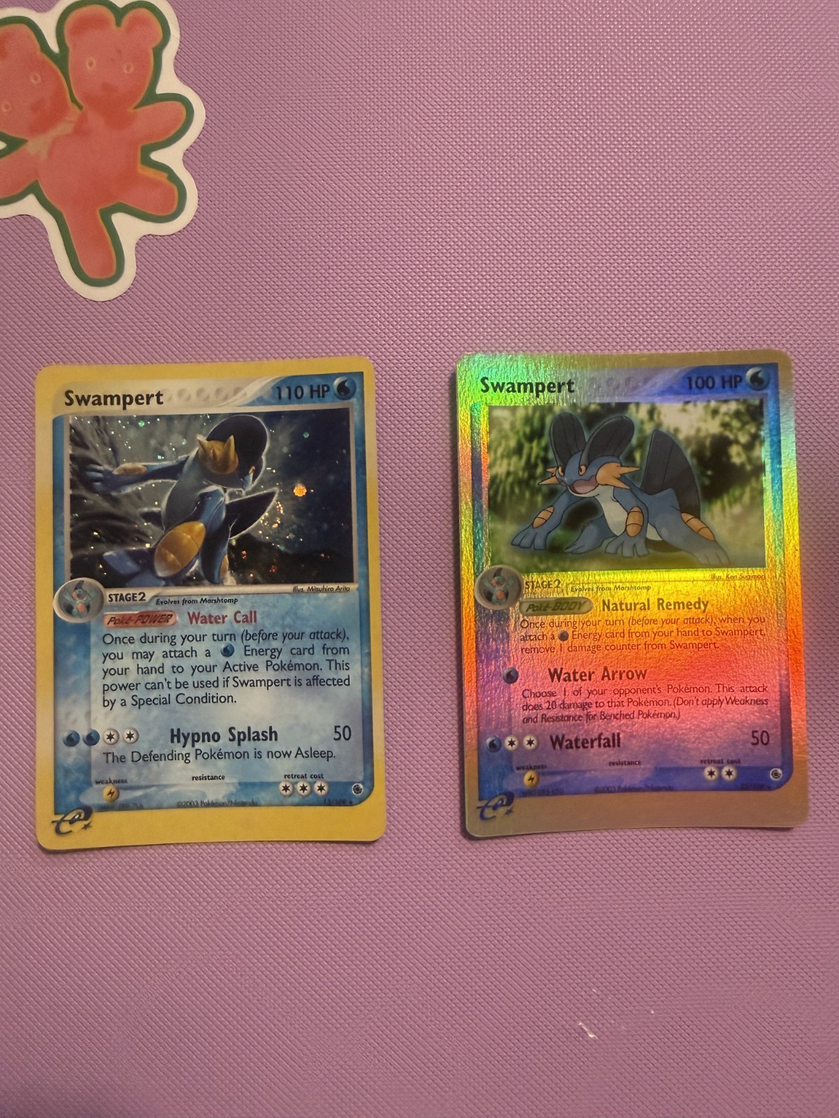 Swampert EX Ruby & Sapphire Minty Lot NM FART SWIRL