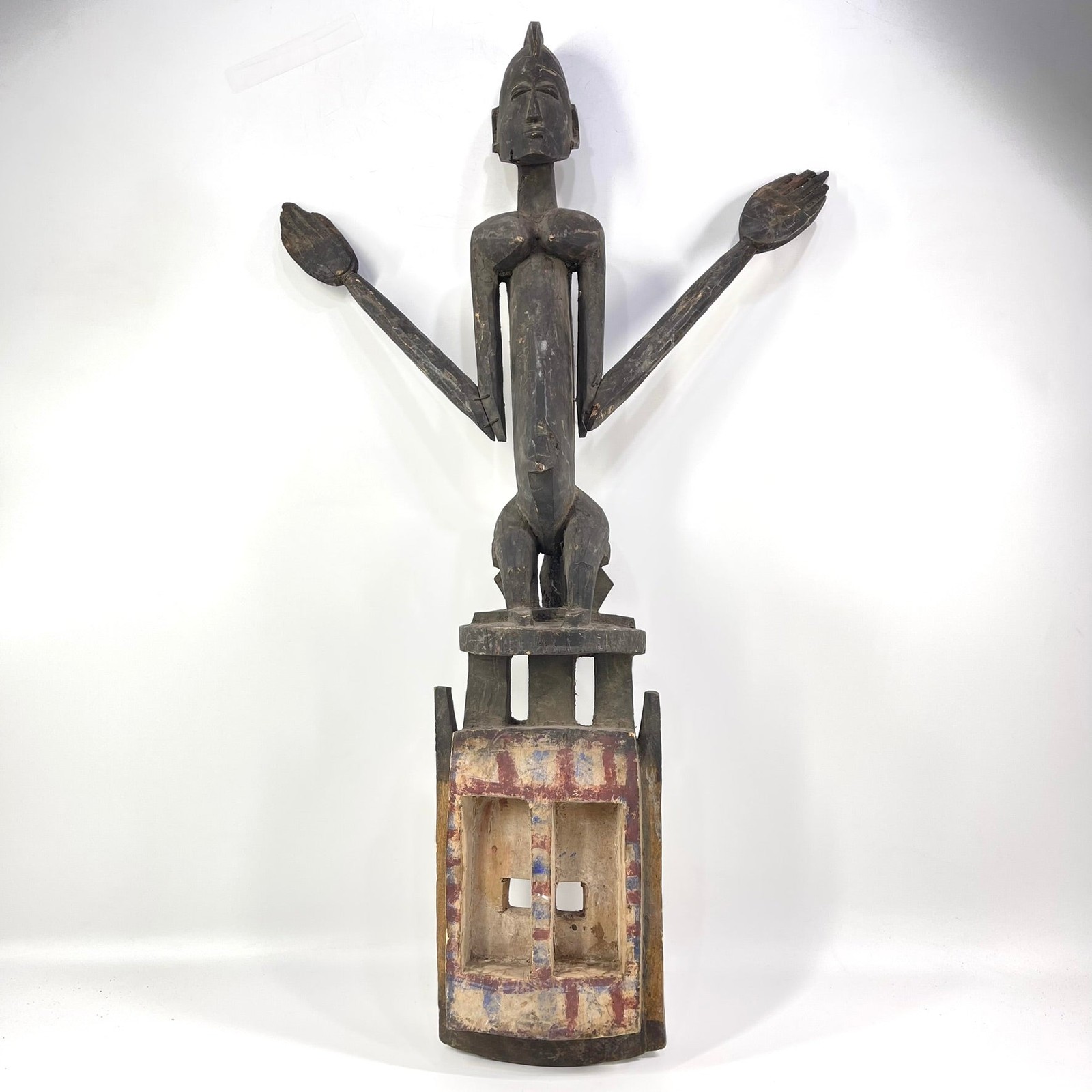 Dogon Satimbe Mask with Female Figure Mali