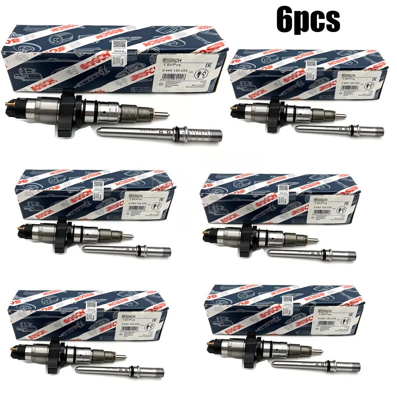 6× Bosch Fuel Injector For 2003 2004 Dodge Ram2500 3500 Cummins 5.9L 0445120255