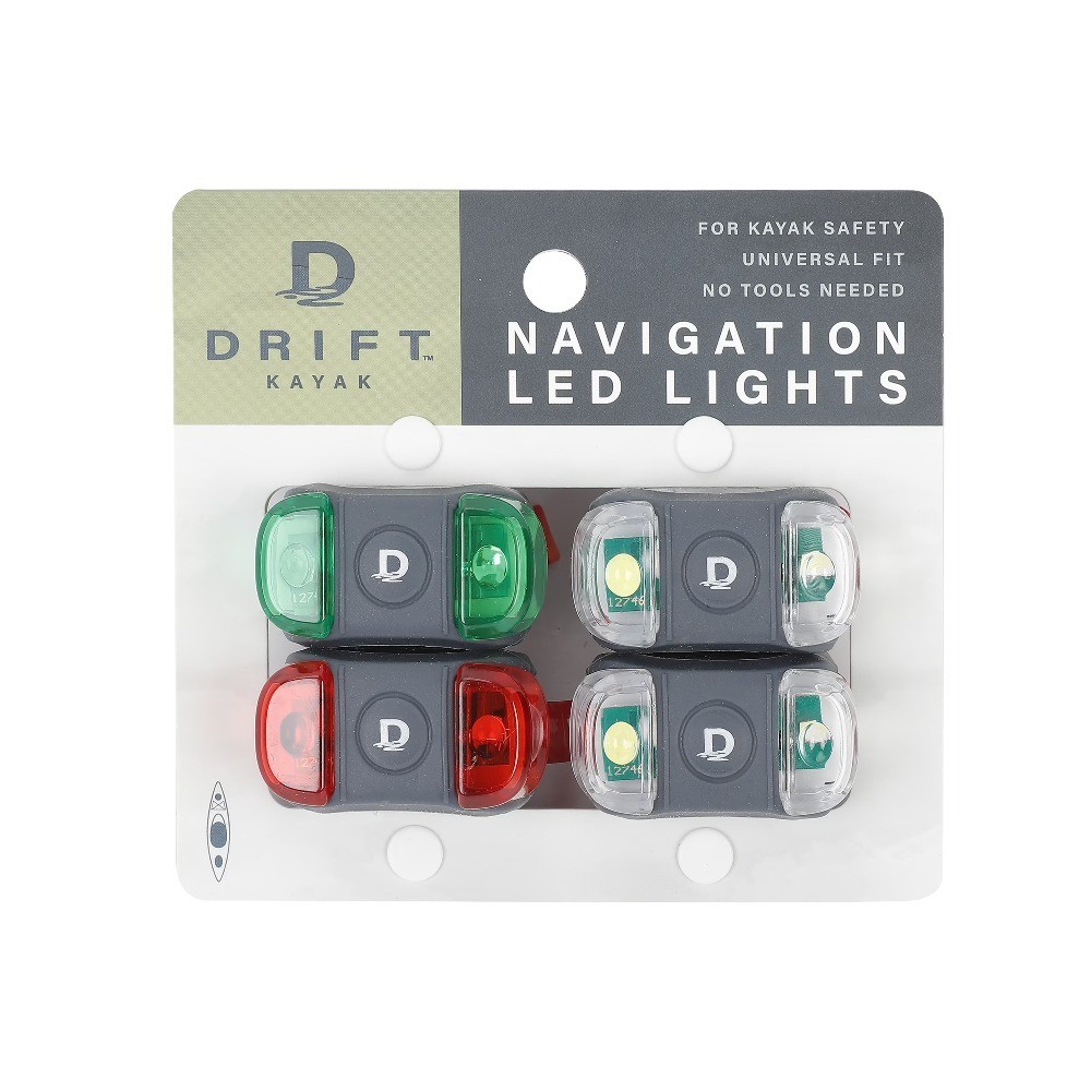 4-Pack LED Navigation Lights for Kayak Boat Canoe, Waterproof Marine Safety
