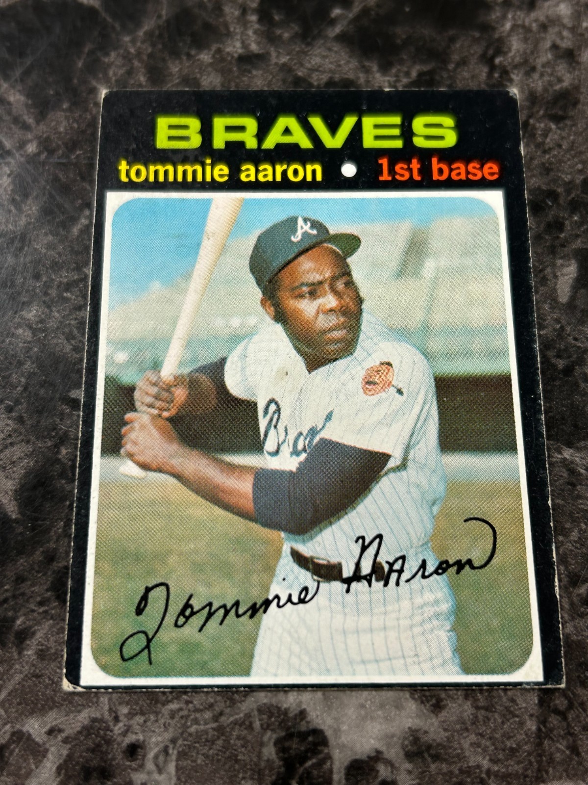 1971 Topps - High # Tommie Aaron #717 VG-EX @QC01 1971 Topps - High # Tommie Aaron #717 VG-EX @QC01