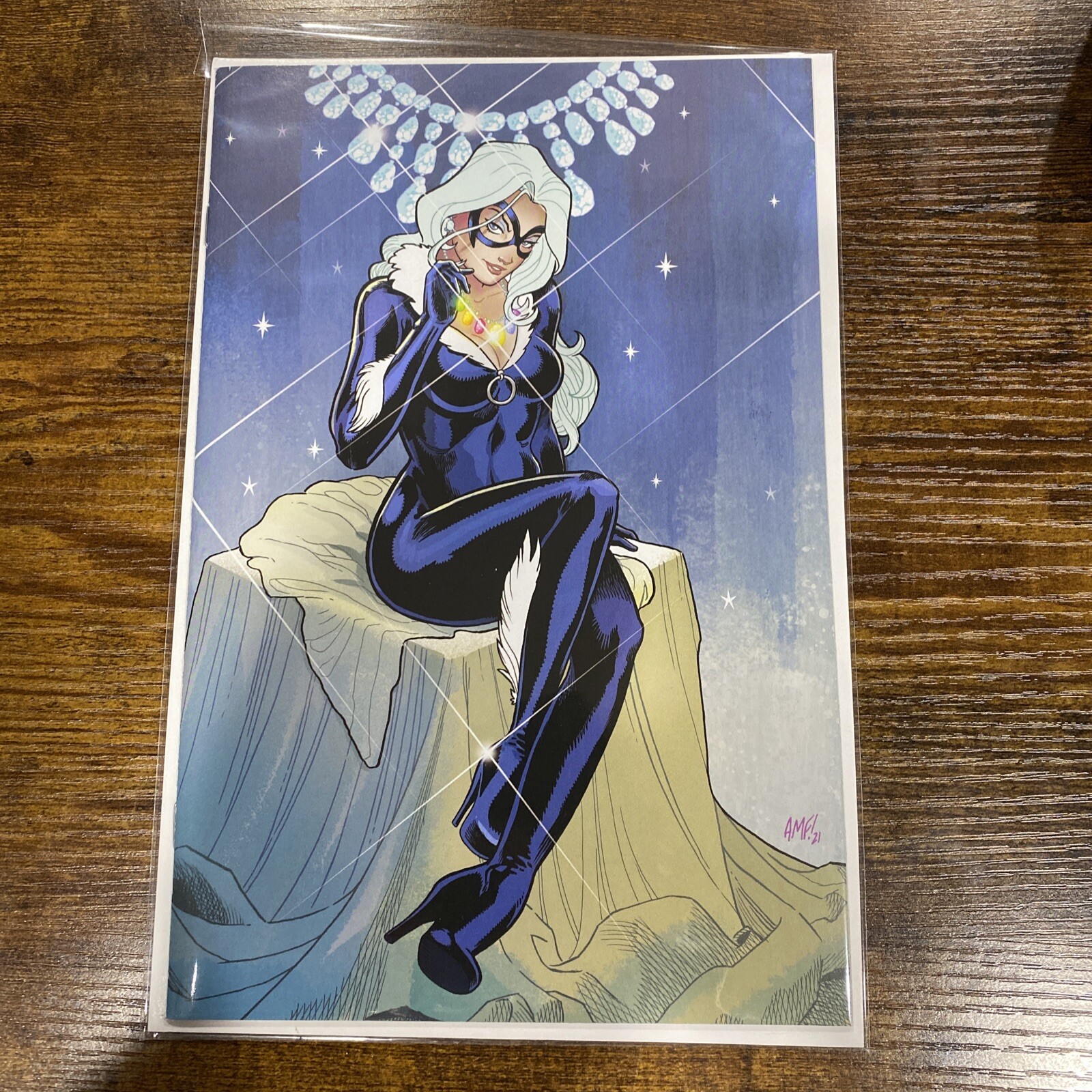 GIANT SIZE BLACK CAT INFINITY SCORE 1 * NM+ * TONY FLEECS COVER A VIRGIN GIANT SIZE BLACK CAT INFINITY SCORE 1 * NM+ * TONY FLEECS COVER A VIRGIN