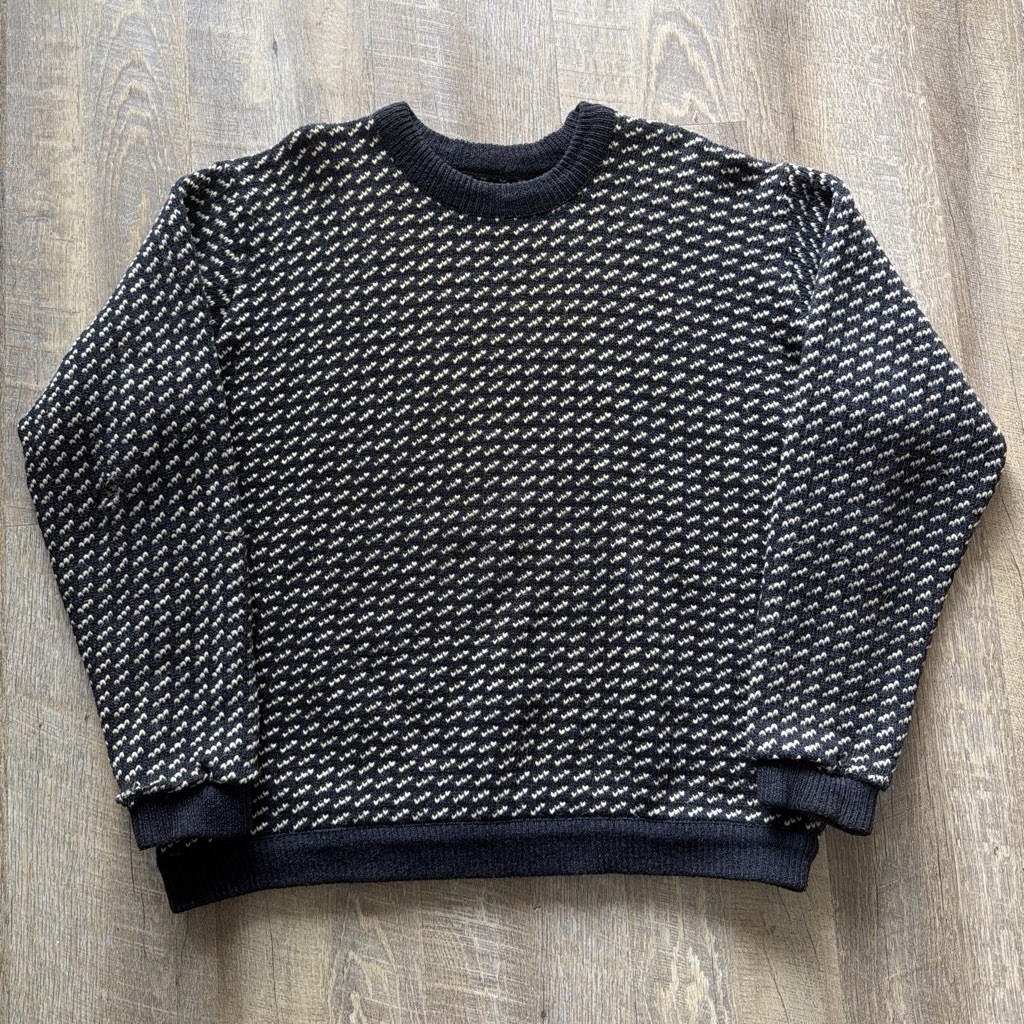 Vintage L.L. Bean Birdseye Sweater Wool Rayon Made In Norway XXL Vintage L.L. Bean Birdseye Sweater Wool Rayon Made In Norway XXL